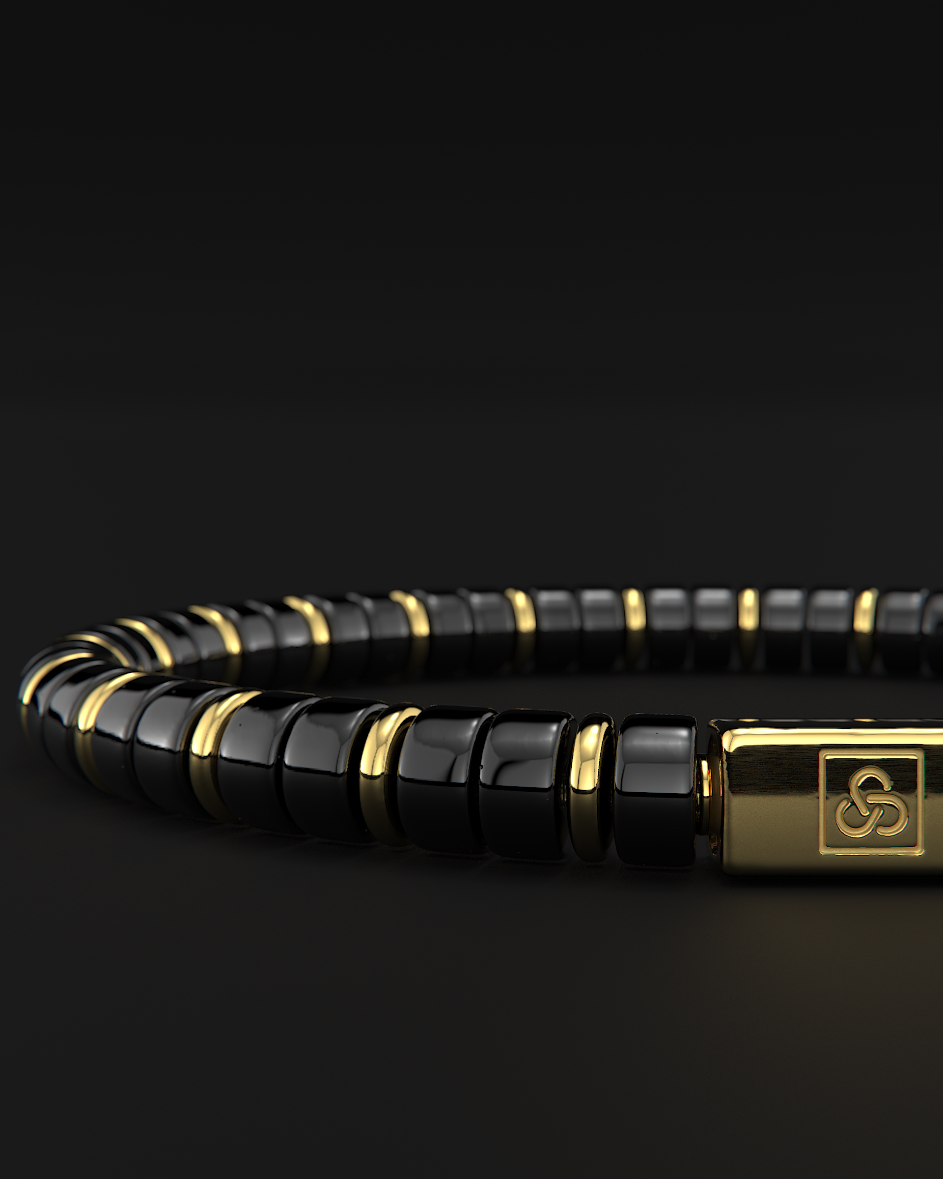 Onyx Bracelet 6mm | Spacer #2