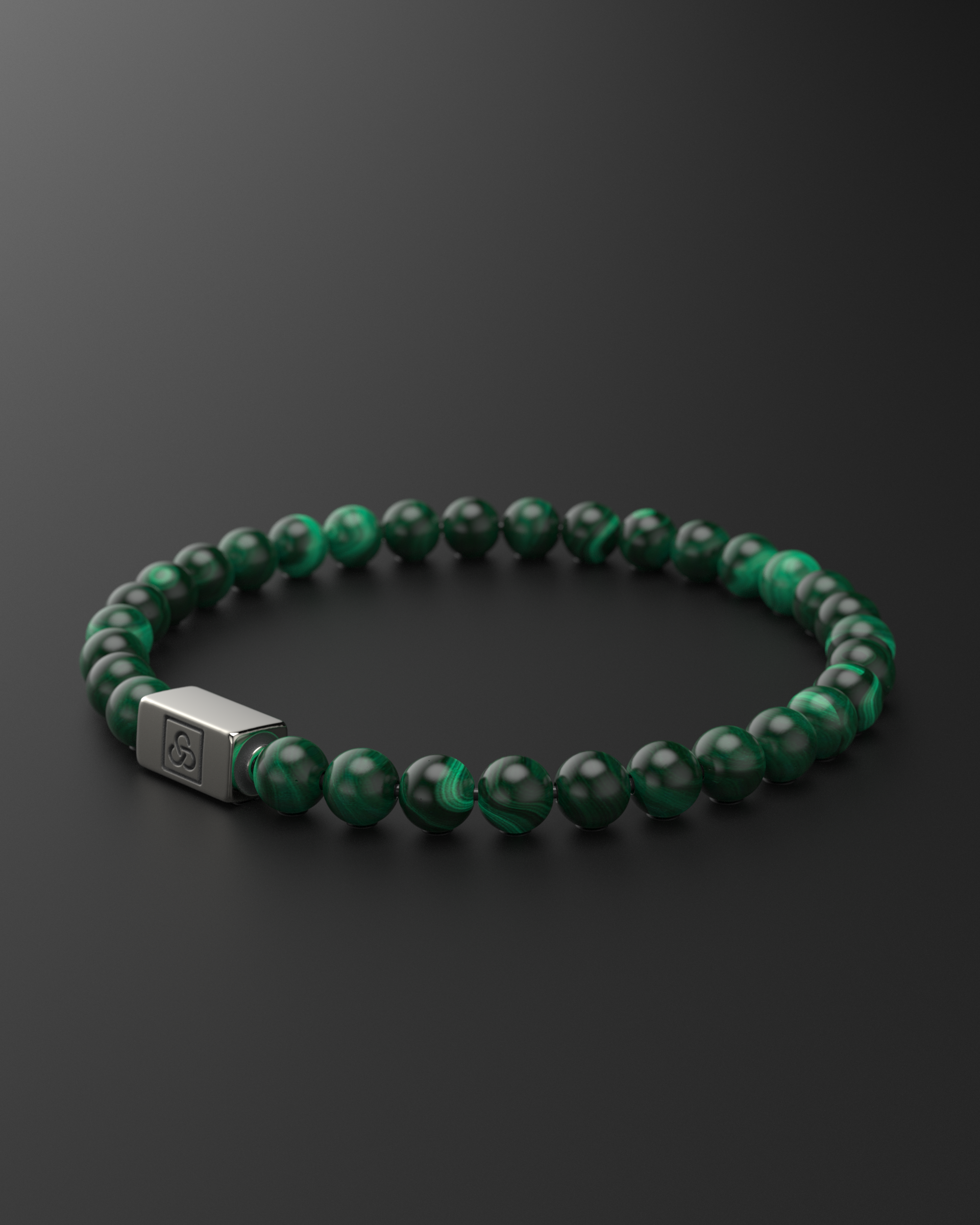 Bracelet Malachite Verte 6mm | Essentiel