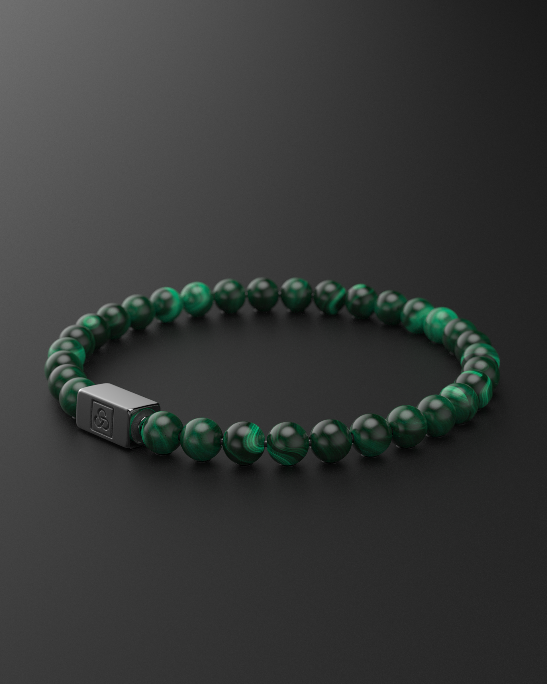 Bracelet Malachite Verte 6mm | Essentiel