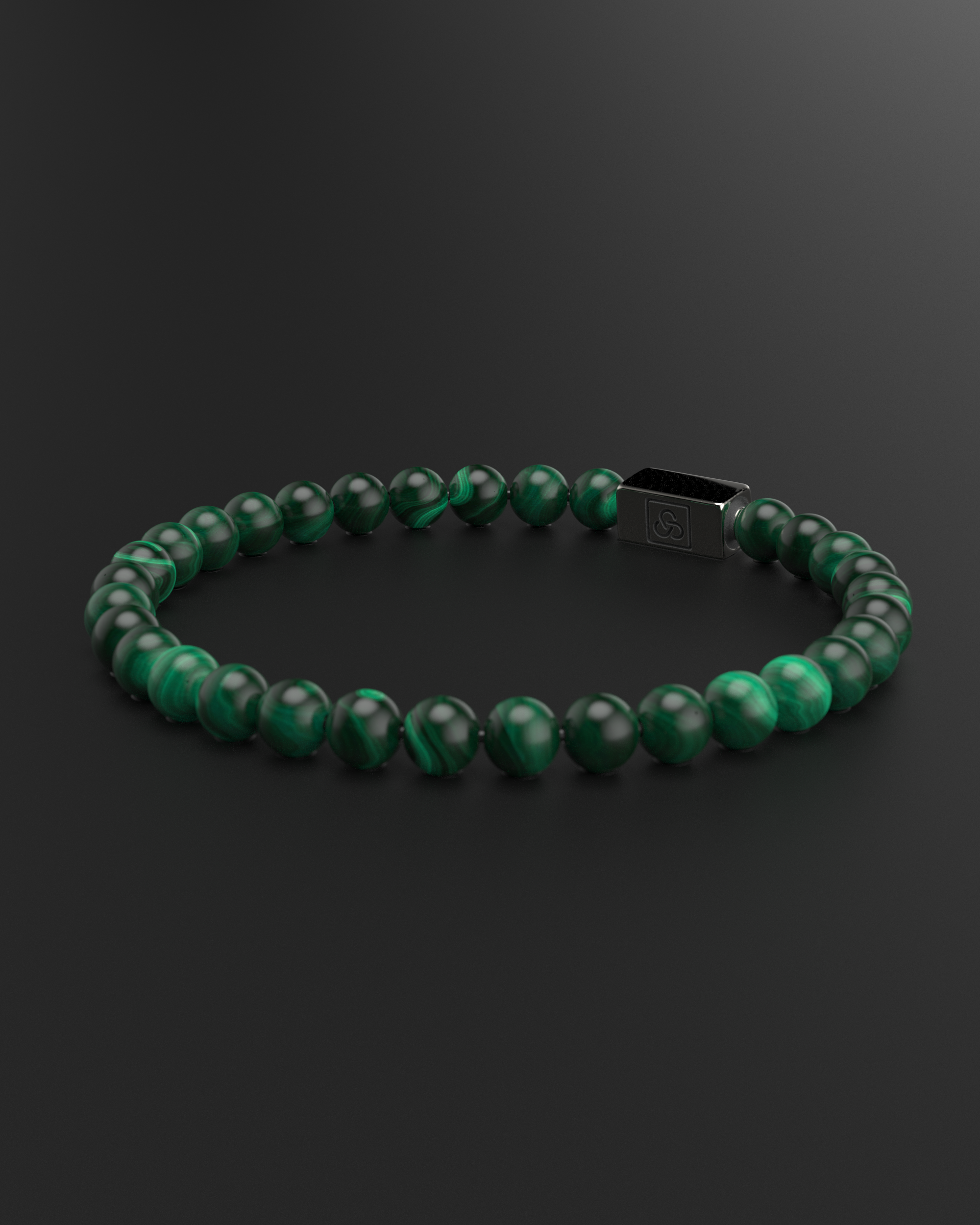 Bracelet Malachite Verte 6mm | Essentiel