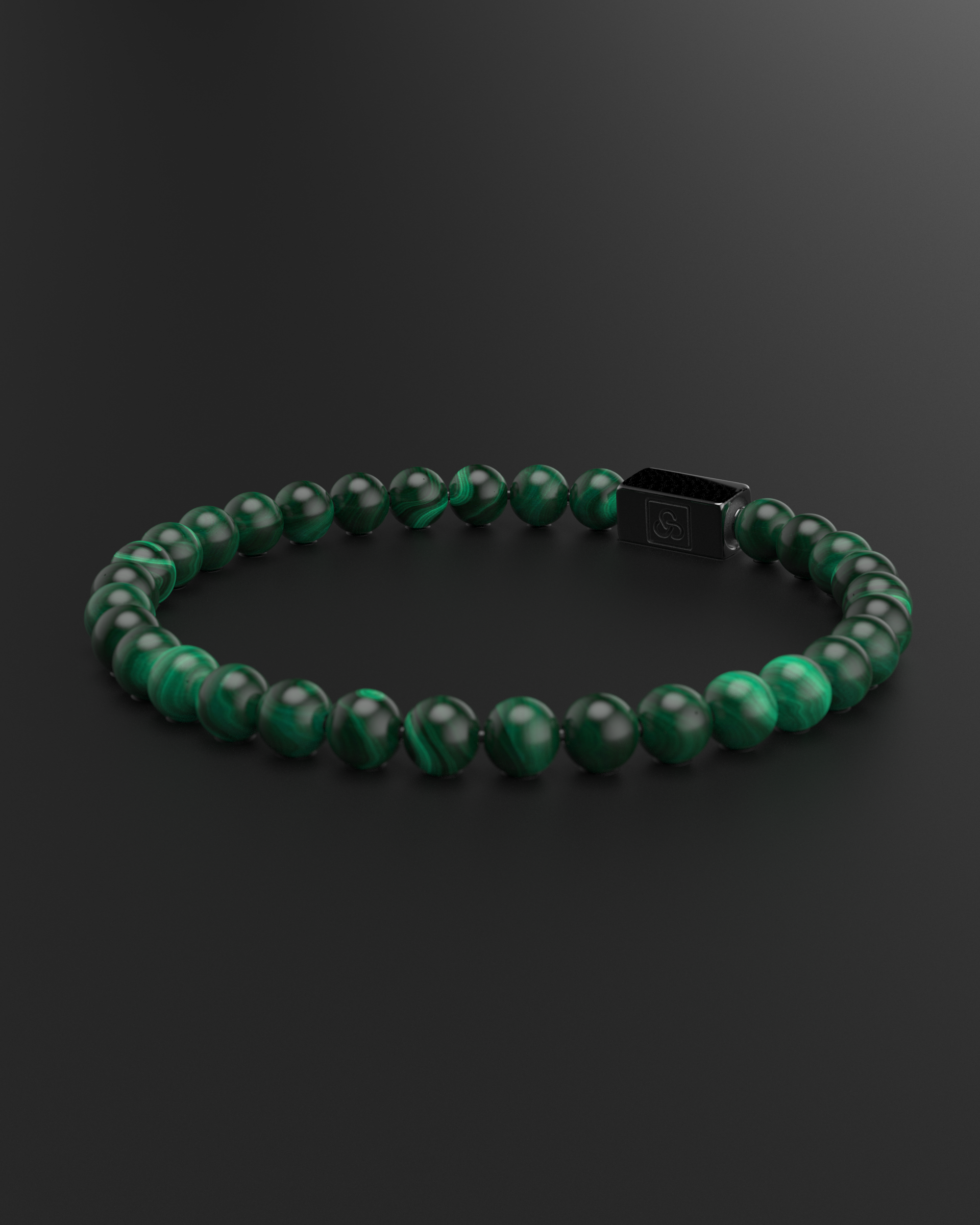 Bracelet Malachite Verte 6mm | Essentiel
