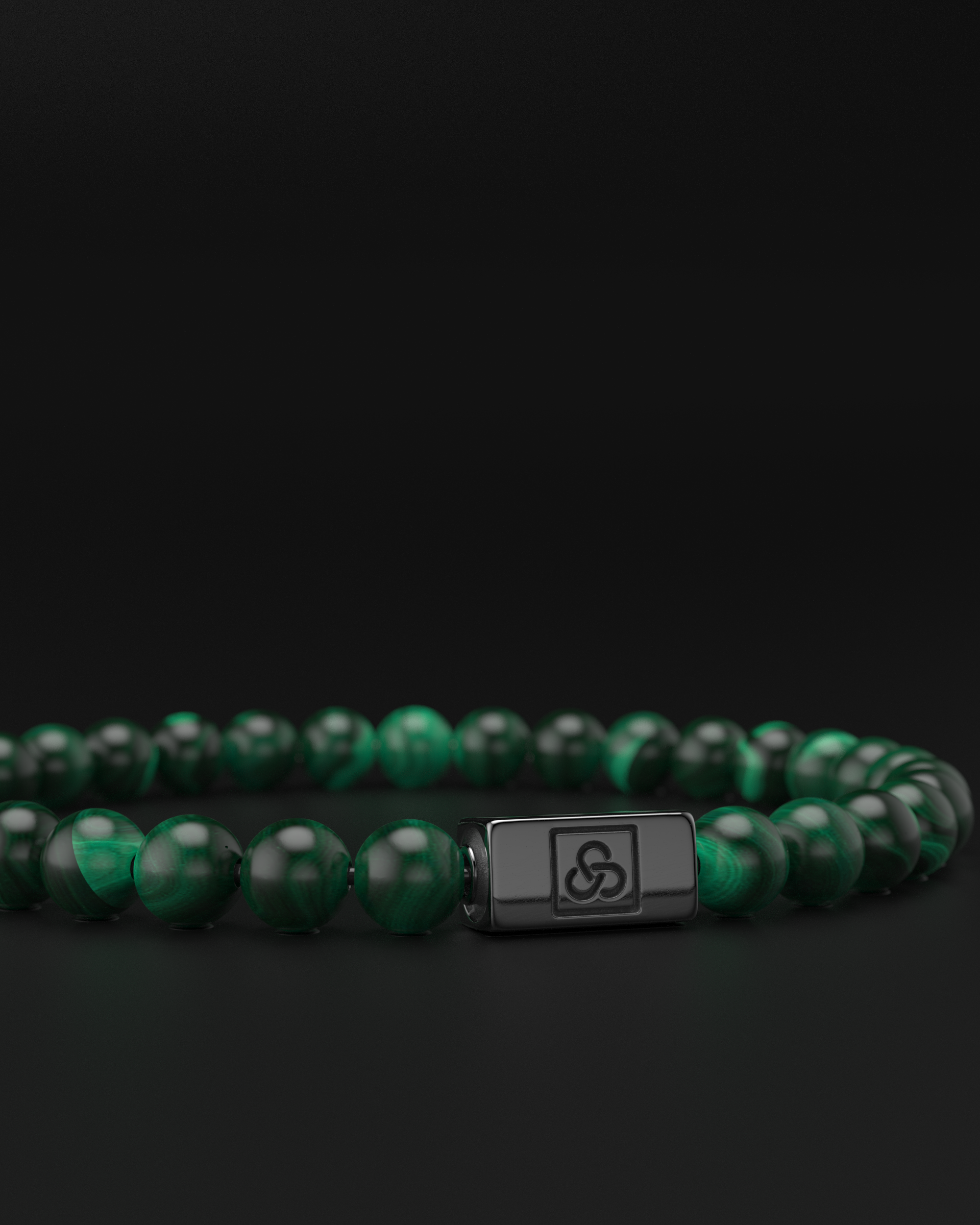 Bracelet Malachite Verte 6mm | Essentiel
