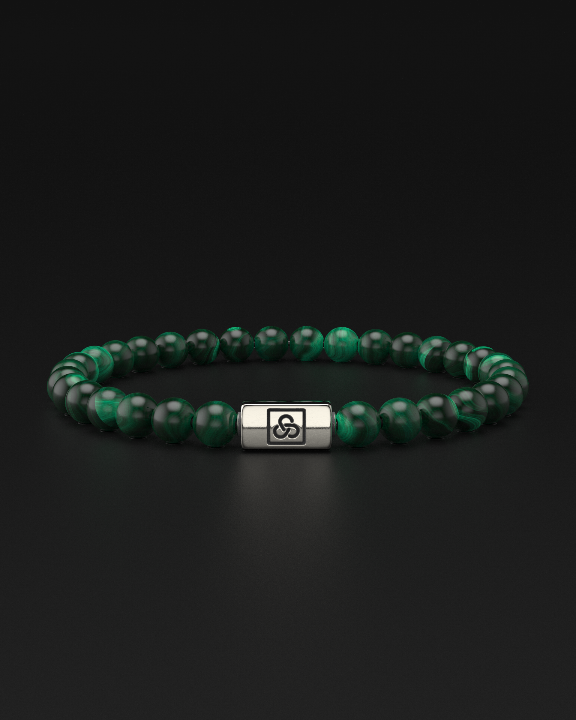 Bracelet Malachite Verte 6mm | Essentiel