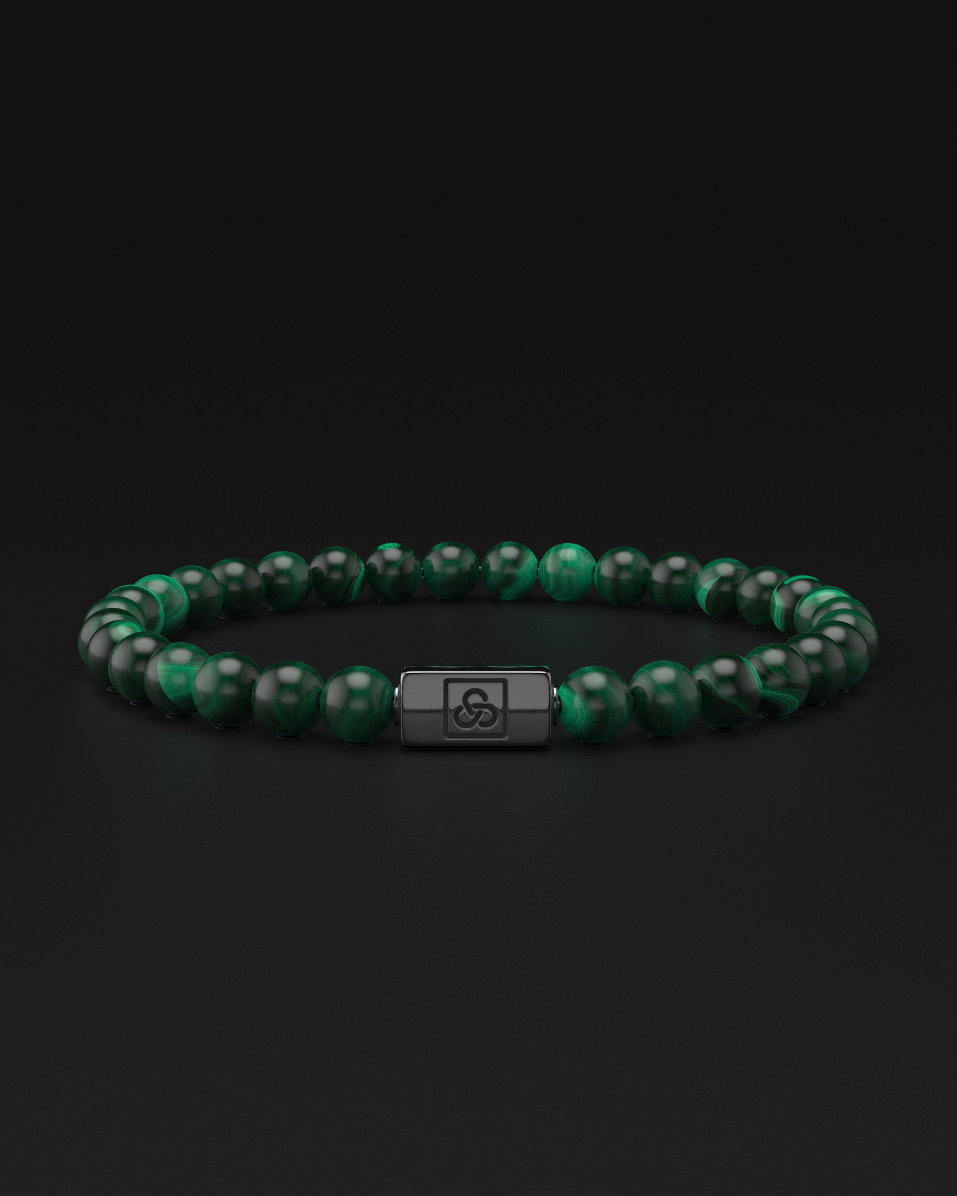 Bracelet Malachite Verte 6mm | Essentiel