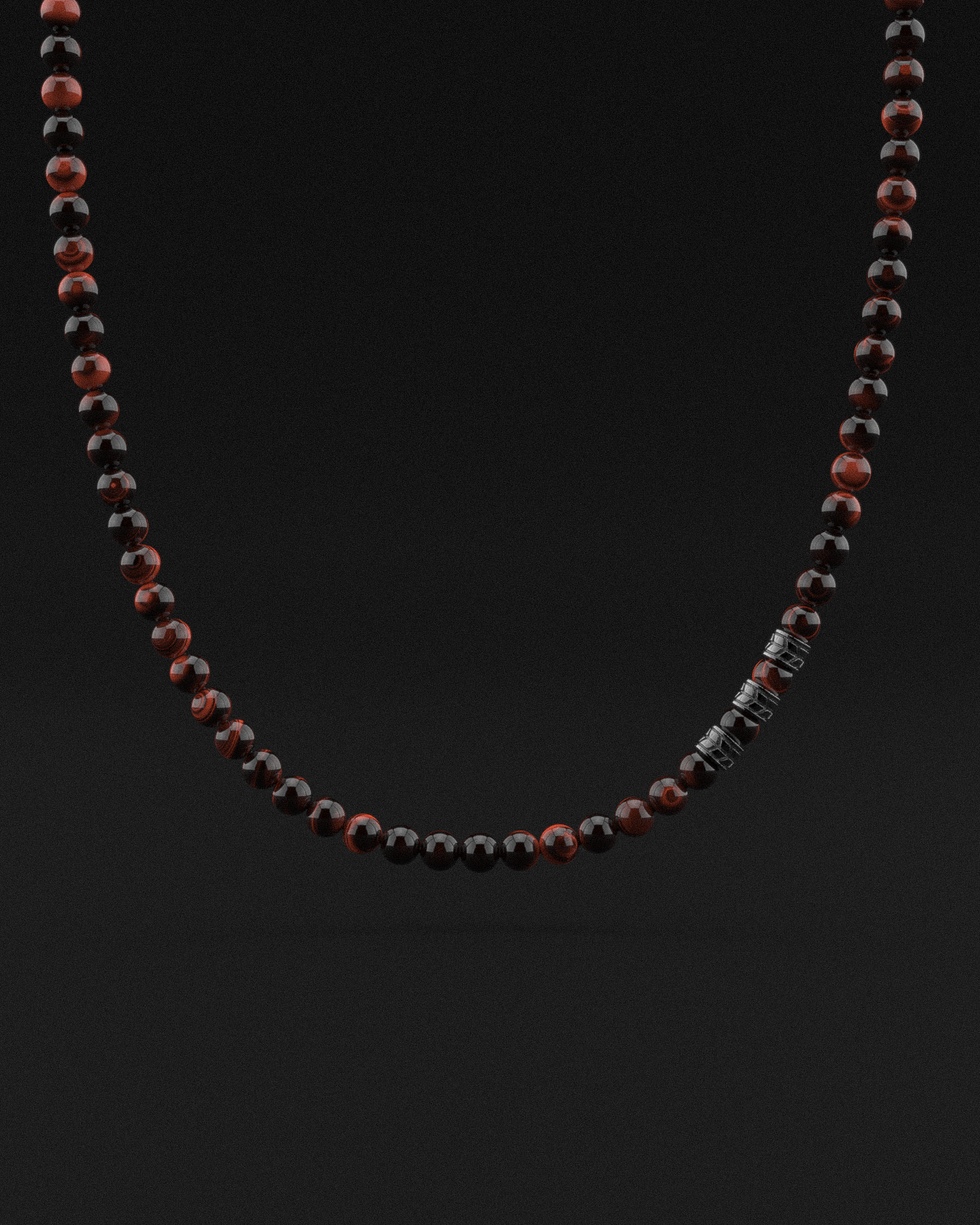 Red Tiger Eye Necklace 8mm | Royale