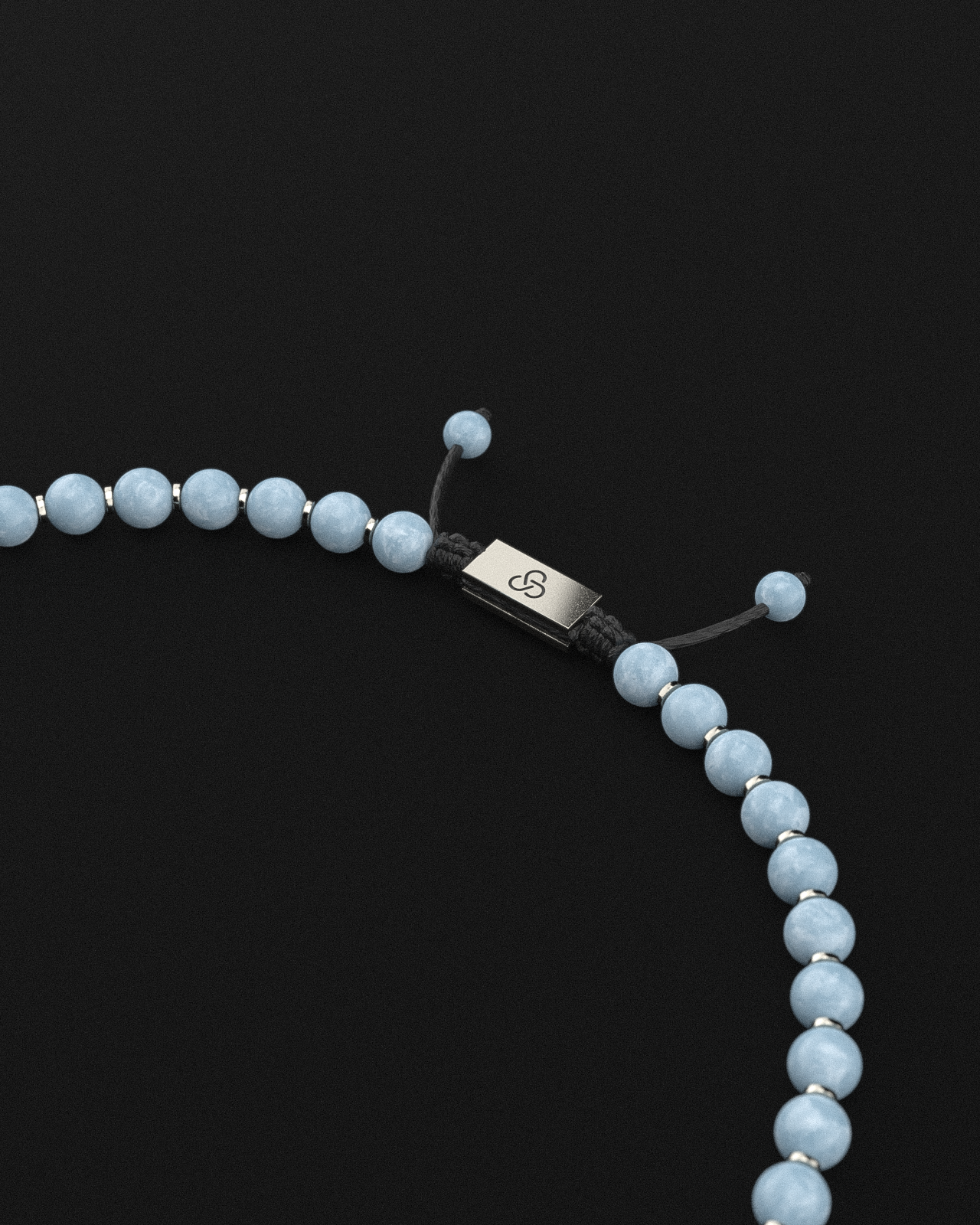 Aquamarin Jade Halskette 8mm | Gebet