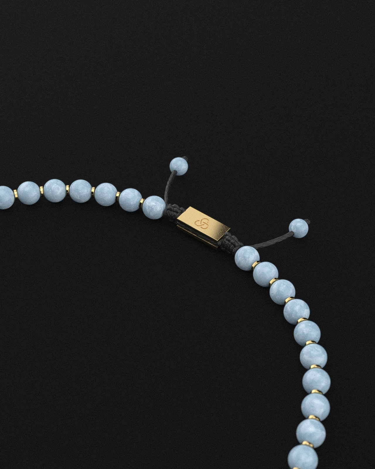 Aquamarin Jade Halskette 8mm | Gebet