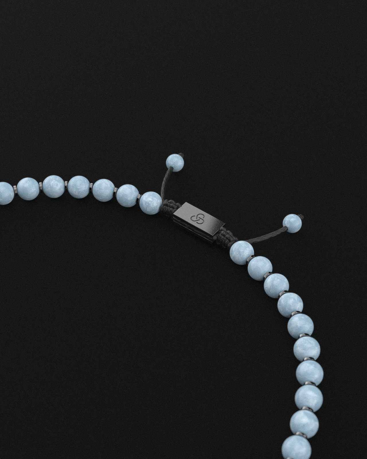 Aquamarin Jade Halskette 8mm | Gebet
