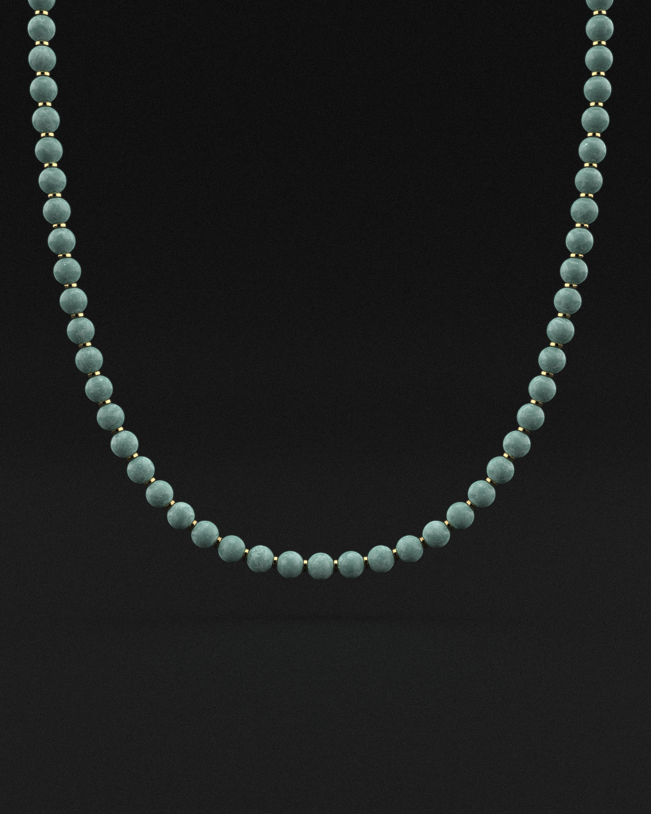 Burmese Jade Necklace 8mm | Prayer