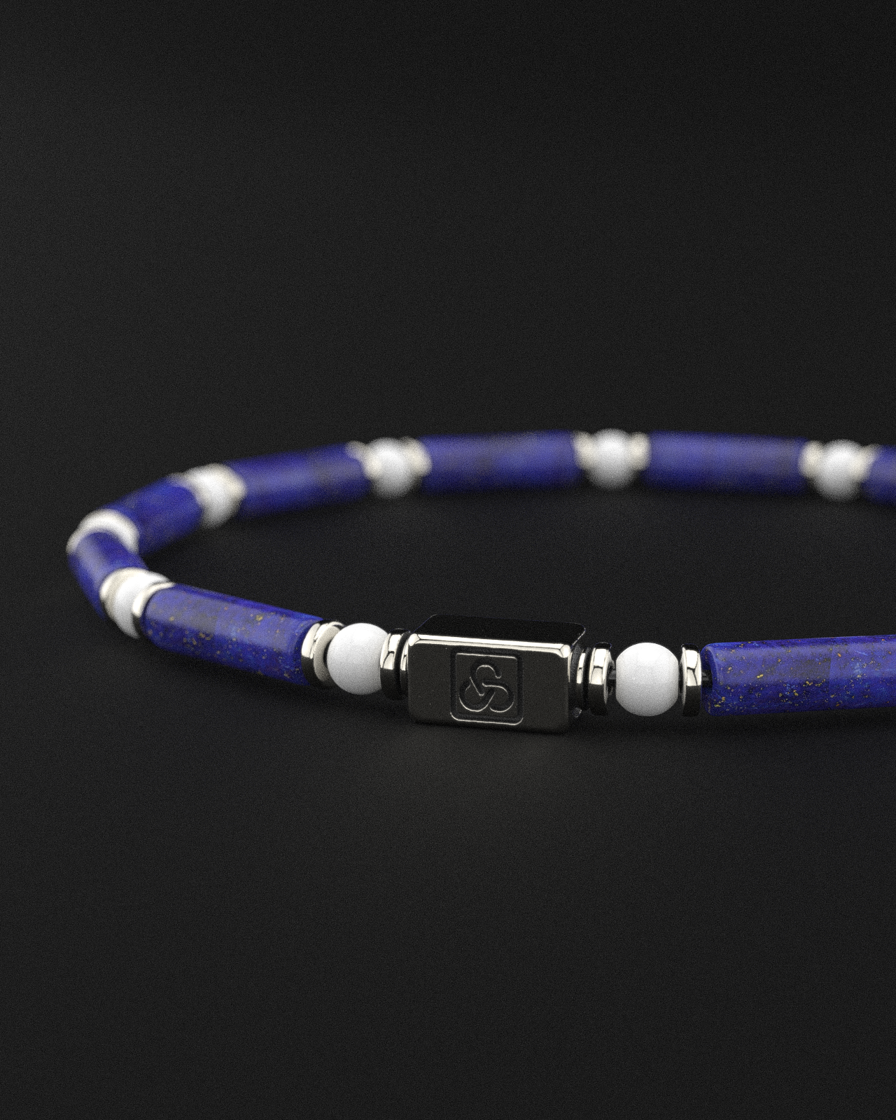 Lapis Lazuli + Tridacna Bracelet 4mm | PIPE