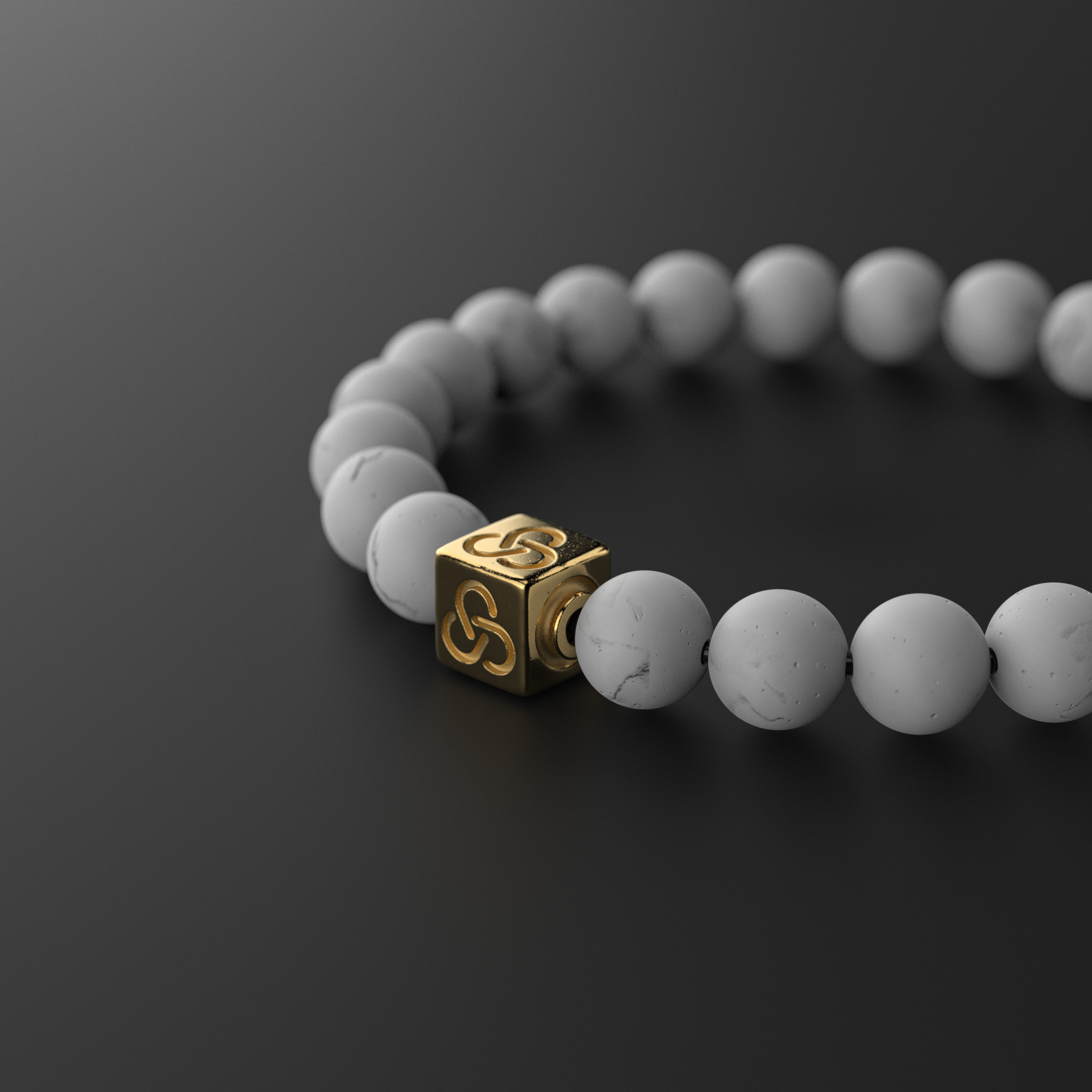 Howlite Bracelet 8mm | Essential