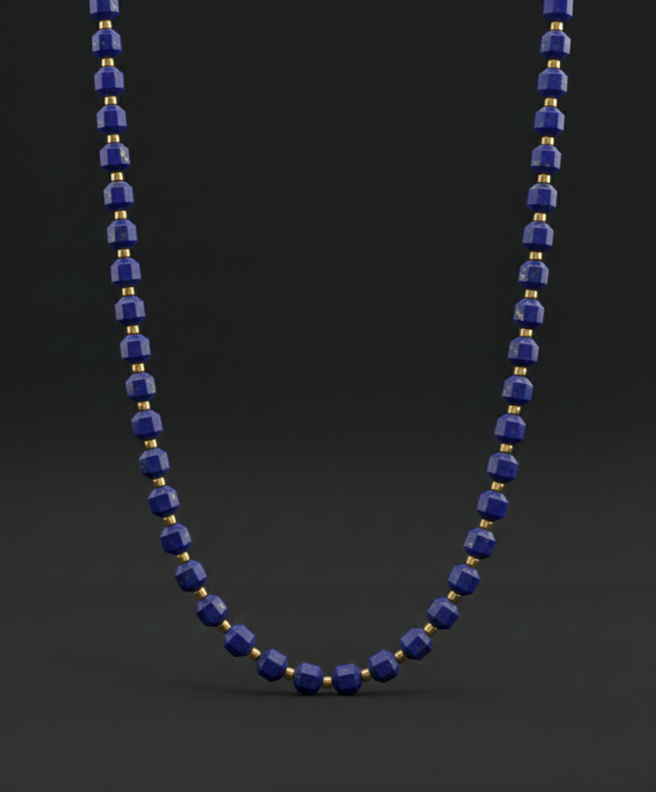 Lapis Lazuli Necklace 5mm | Kubic