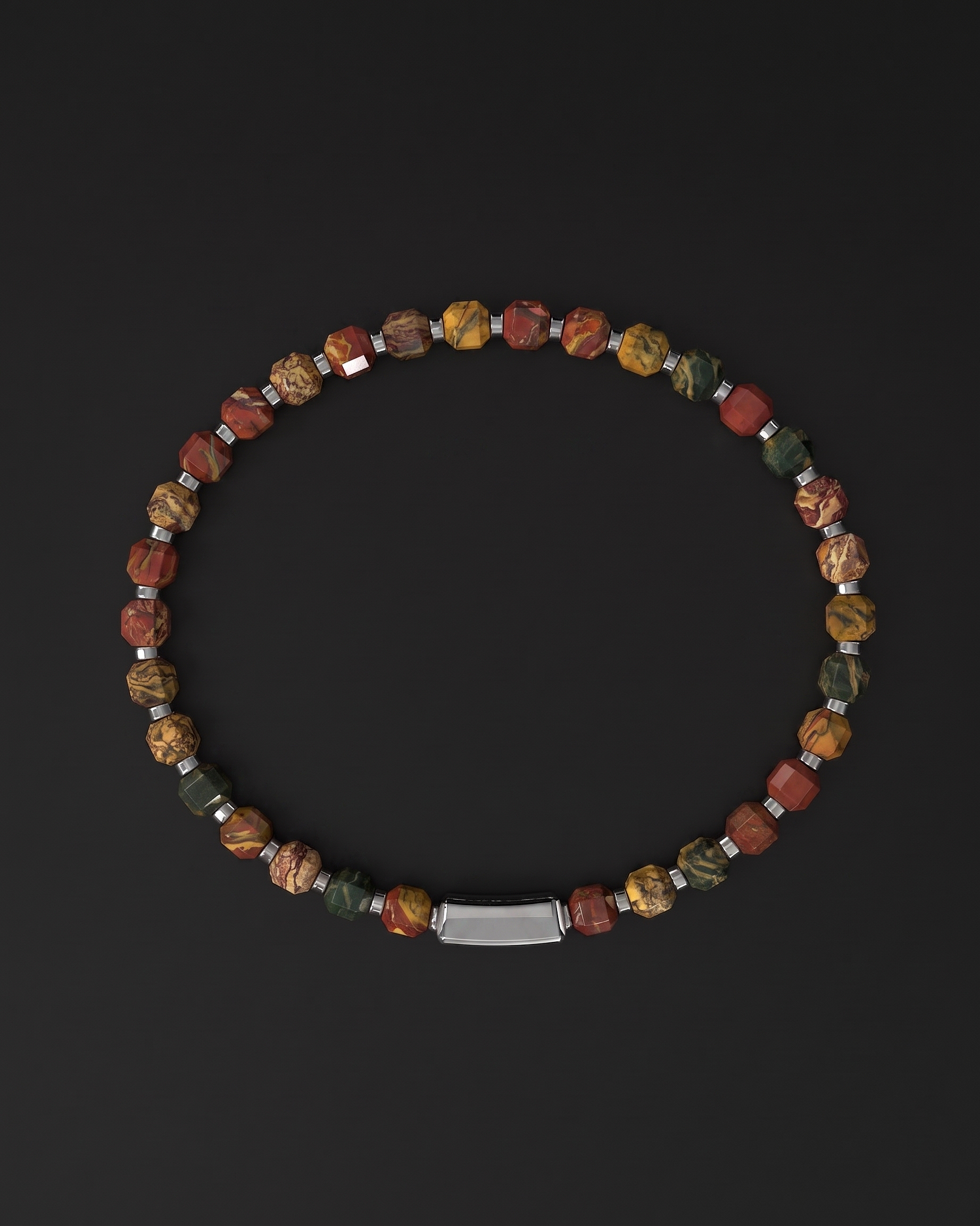 Red Picasso Bracelet 5mm | Kubic