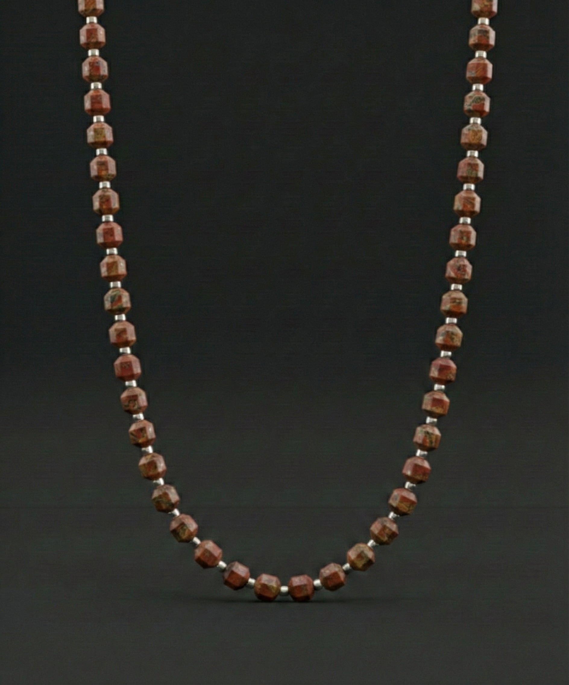 Red Picasso Necklace 5mm | Kubic