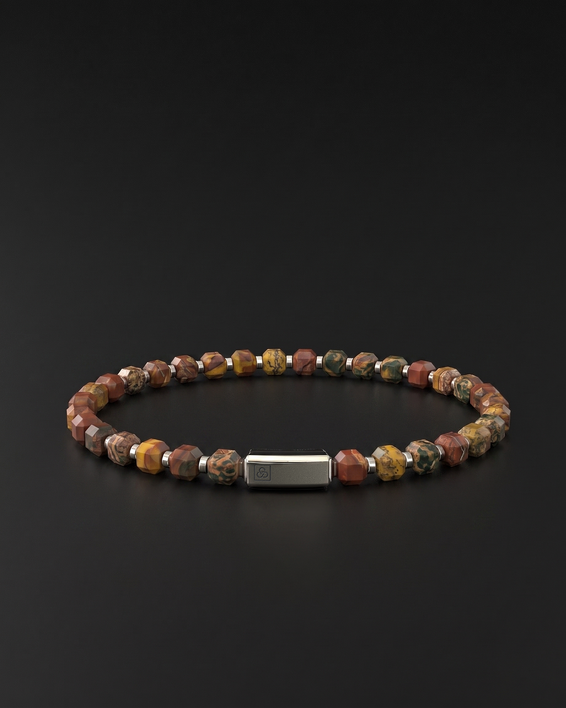 Red Picasso Bracelet 5mm | Kubic