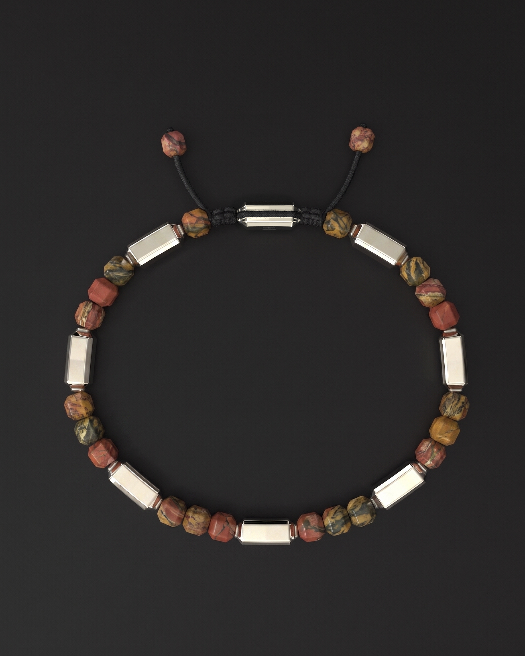 Red Picasso Bracelet #2 5mm | Kubic