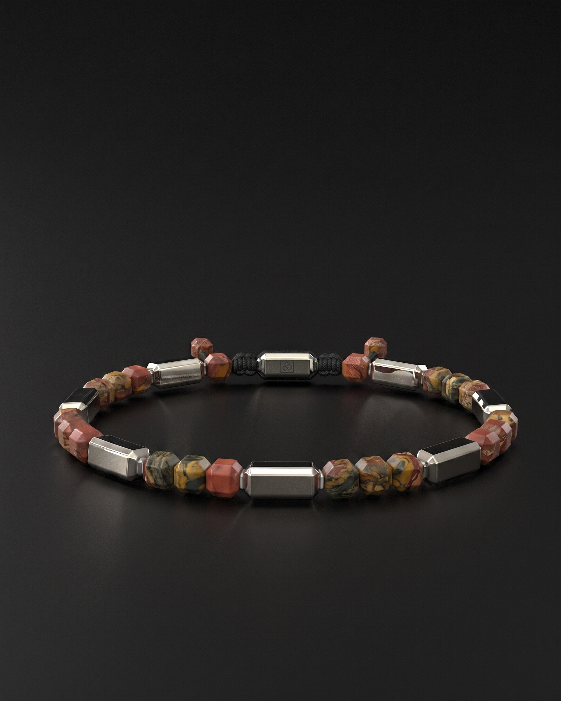 Red Picasso Bracelet #2 5mm | Kubic