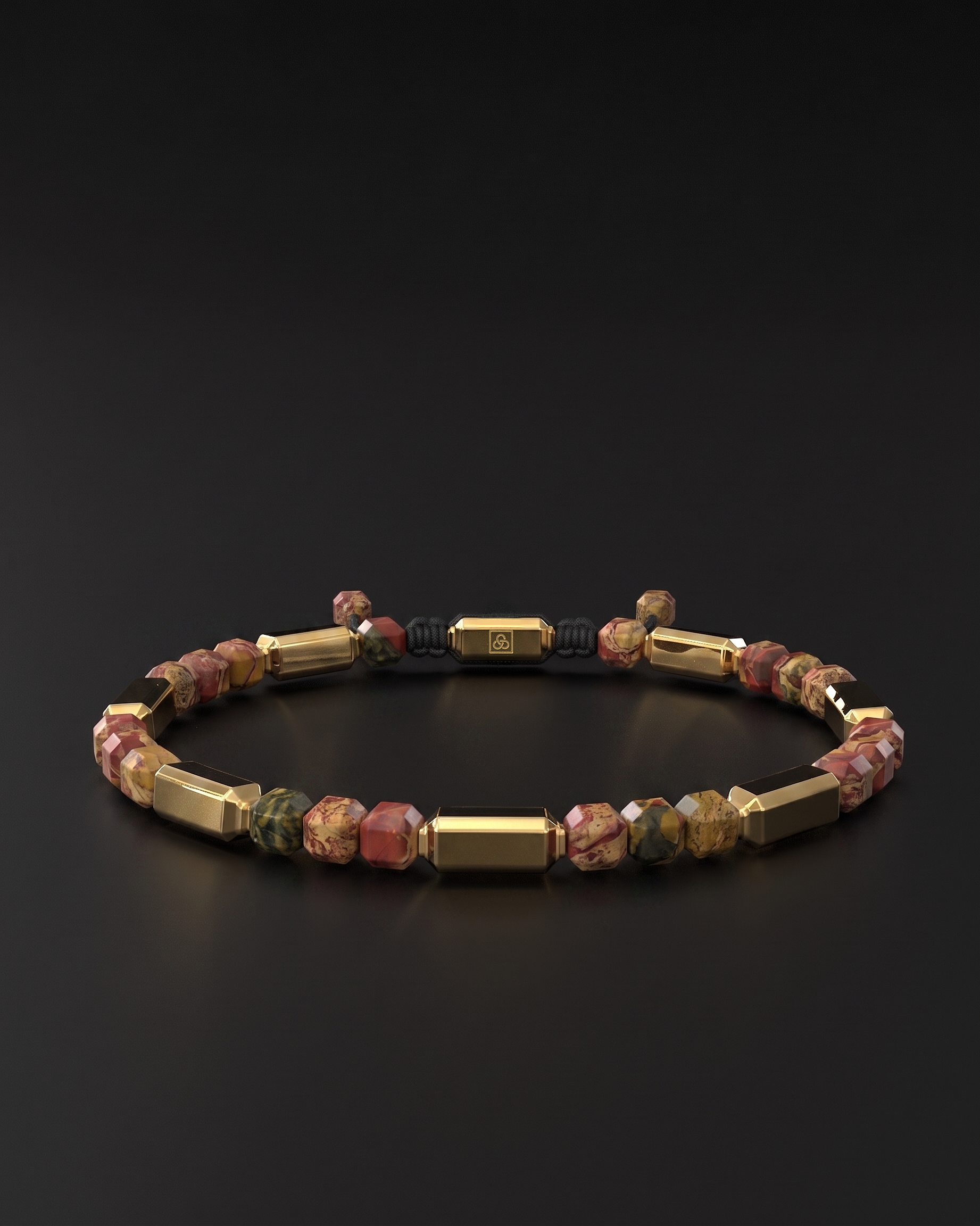 Red Picasso Bracelet #2 5mm | Kubic