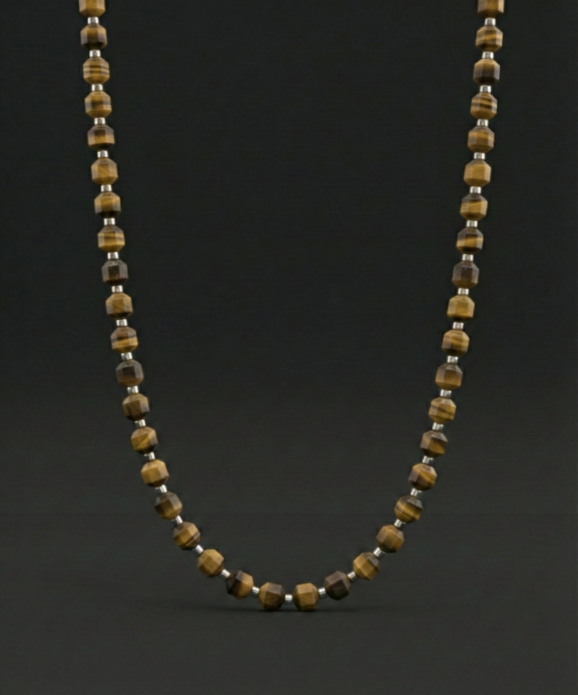 Tiger Eye Necklace 5mm | Kubic