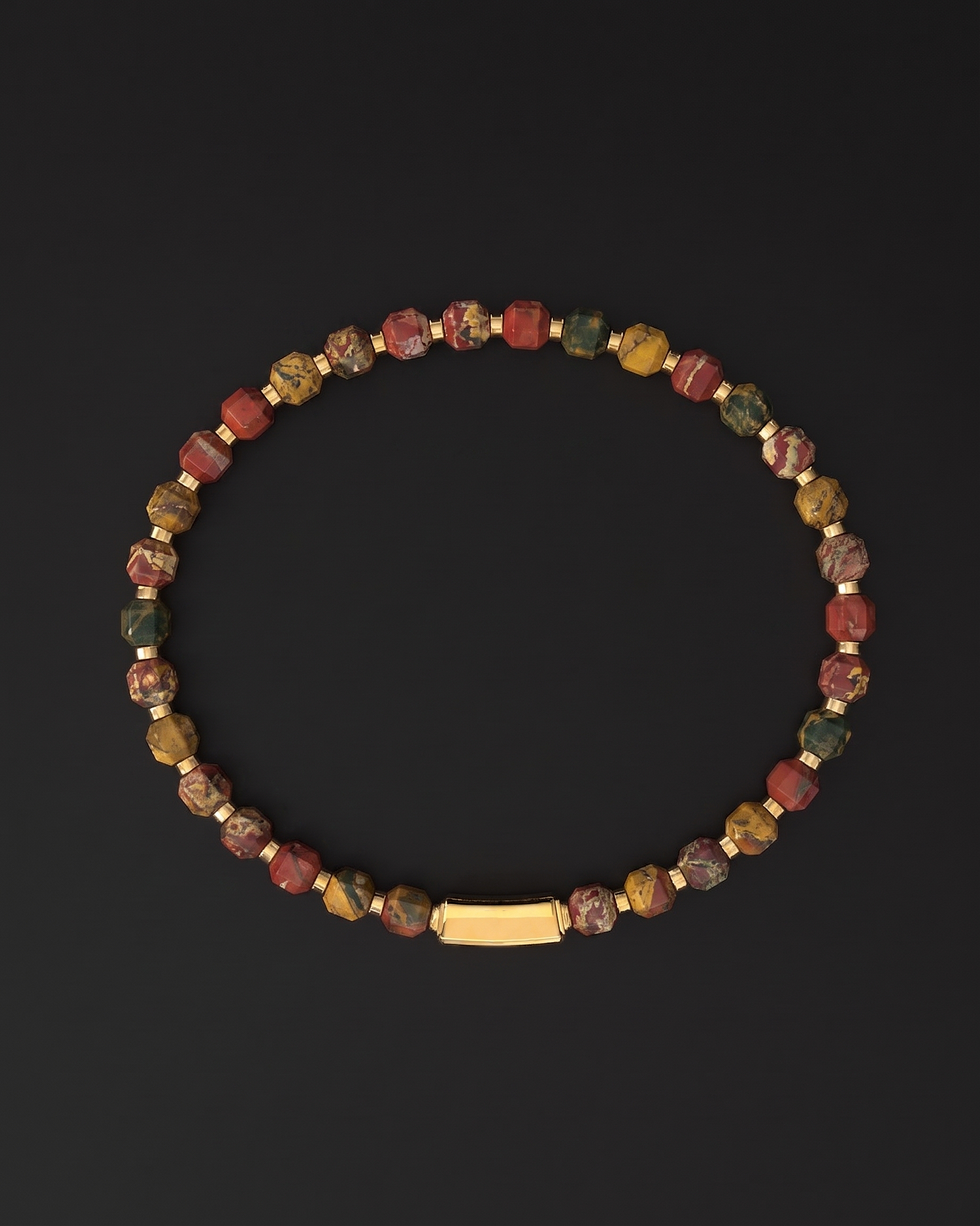 Red Picasso Bracelet 5mm | Kubic