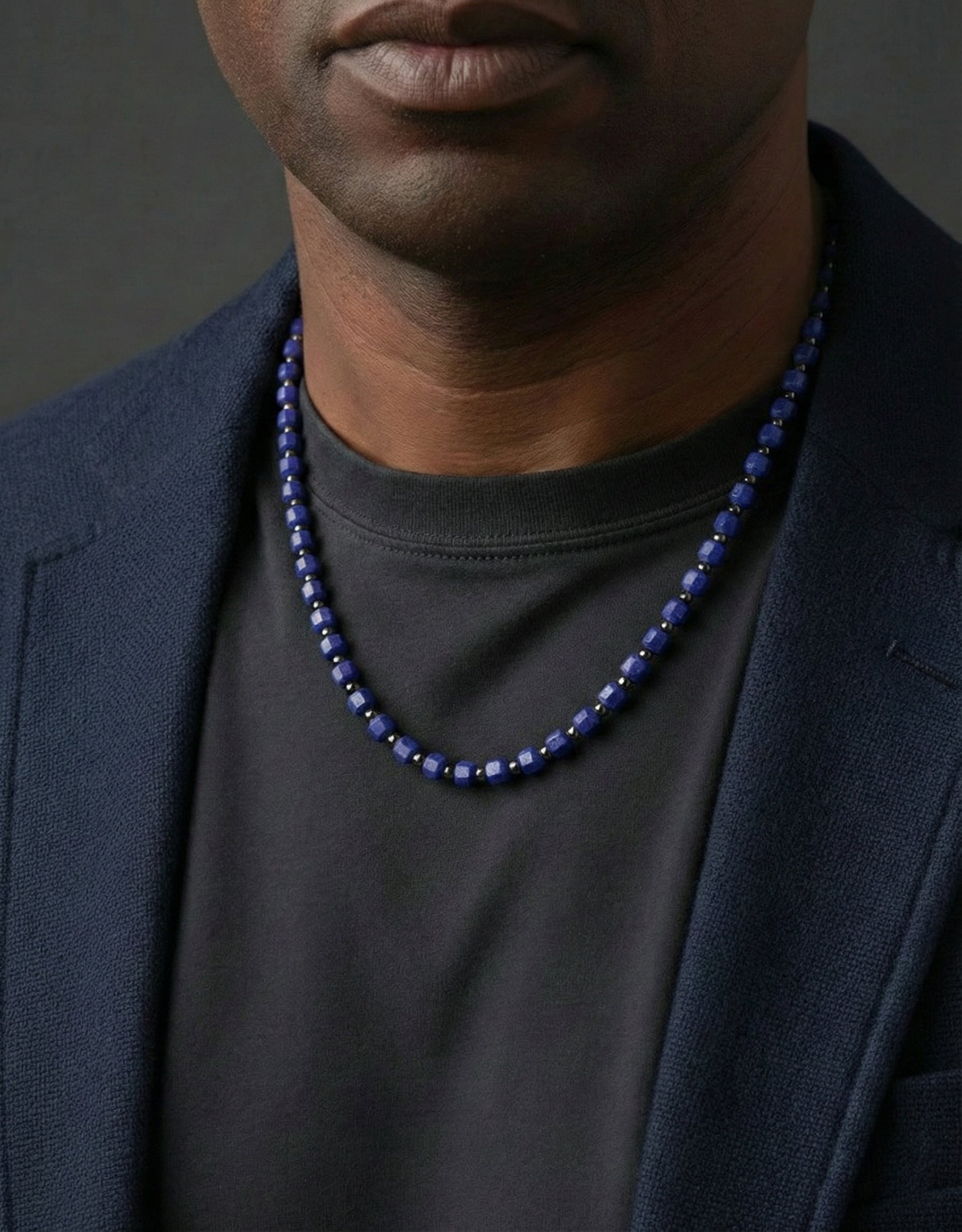 Lapis Lazuli Necklace 5mm | Kubic