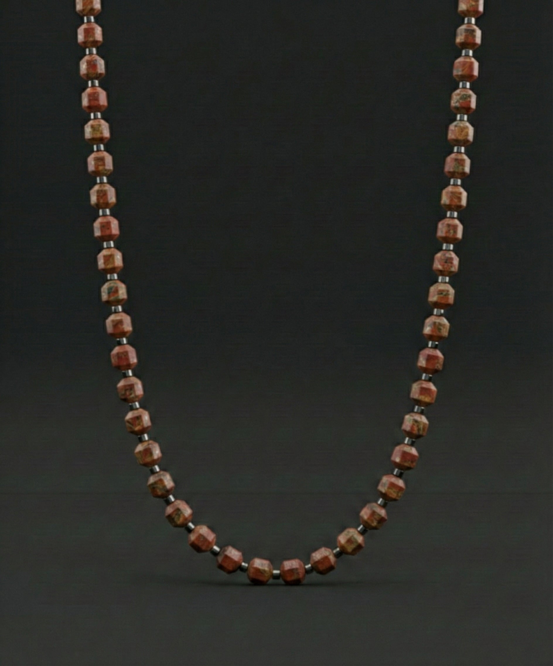 Red Picasso Necklace 5mm | Kubic