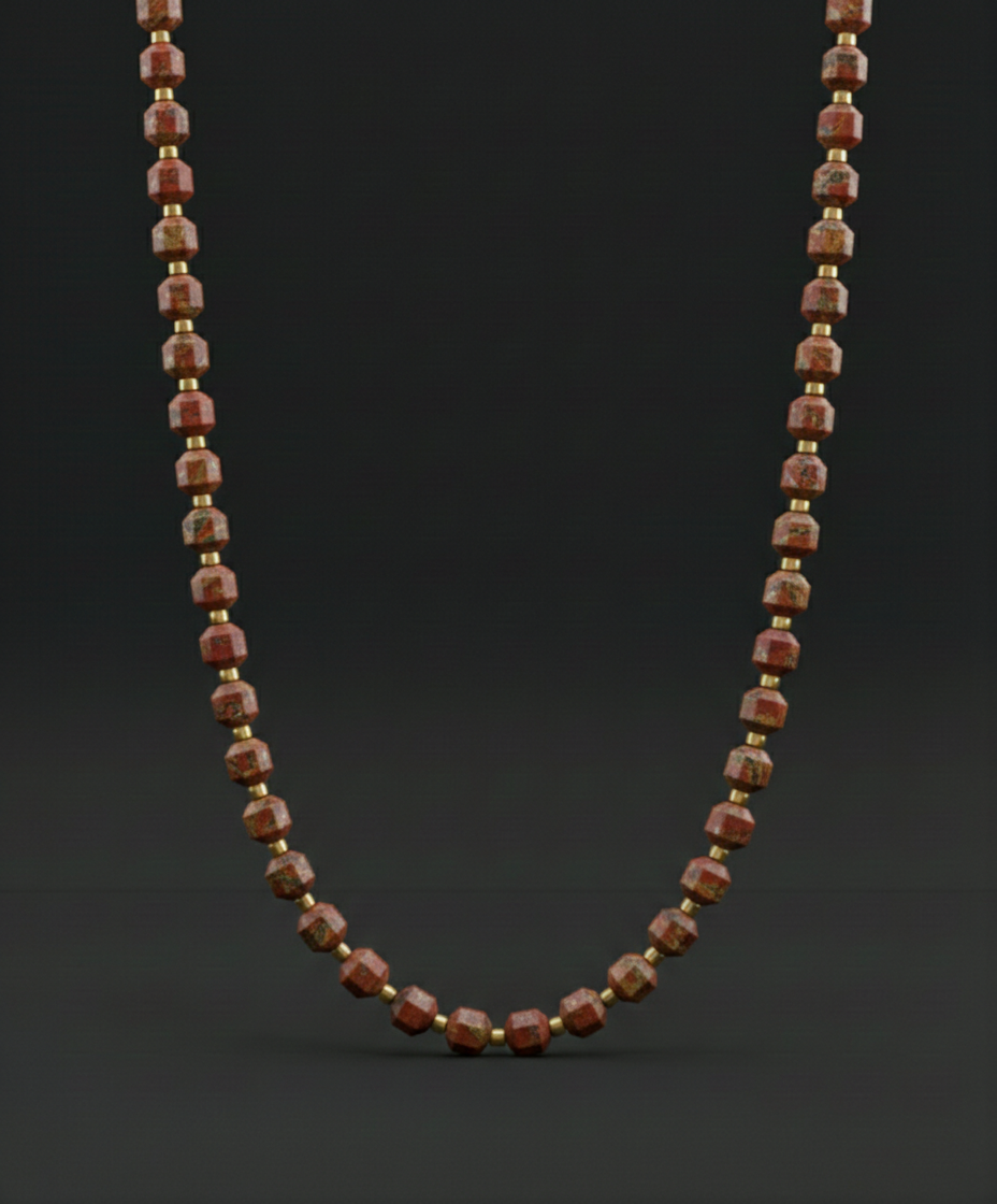 Red Picasso Necklace 5mm | Kubic