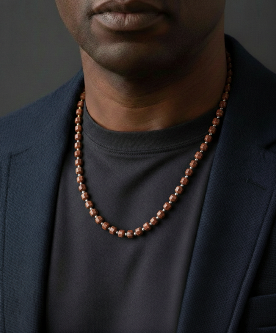 Red Picasso Necklace 5mm | Kubic