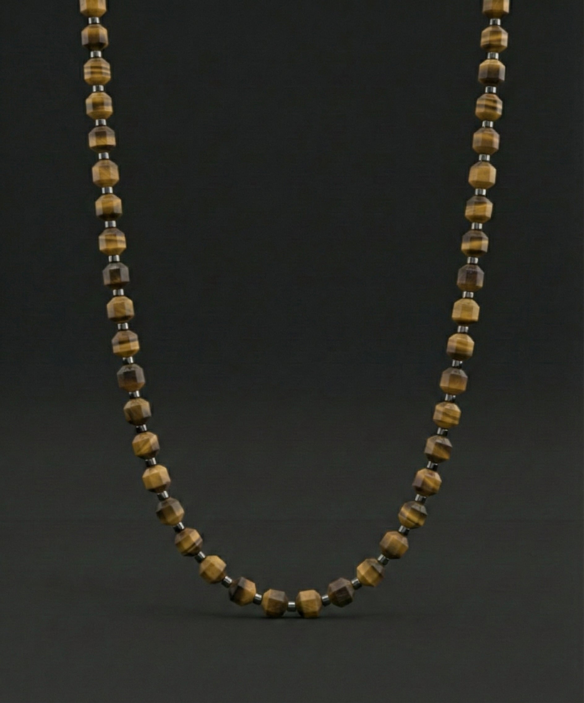 Tiger Eye Necklace 5mm | Kubic