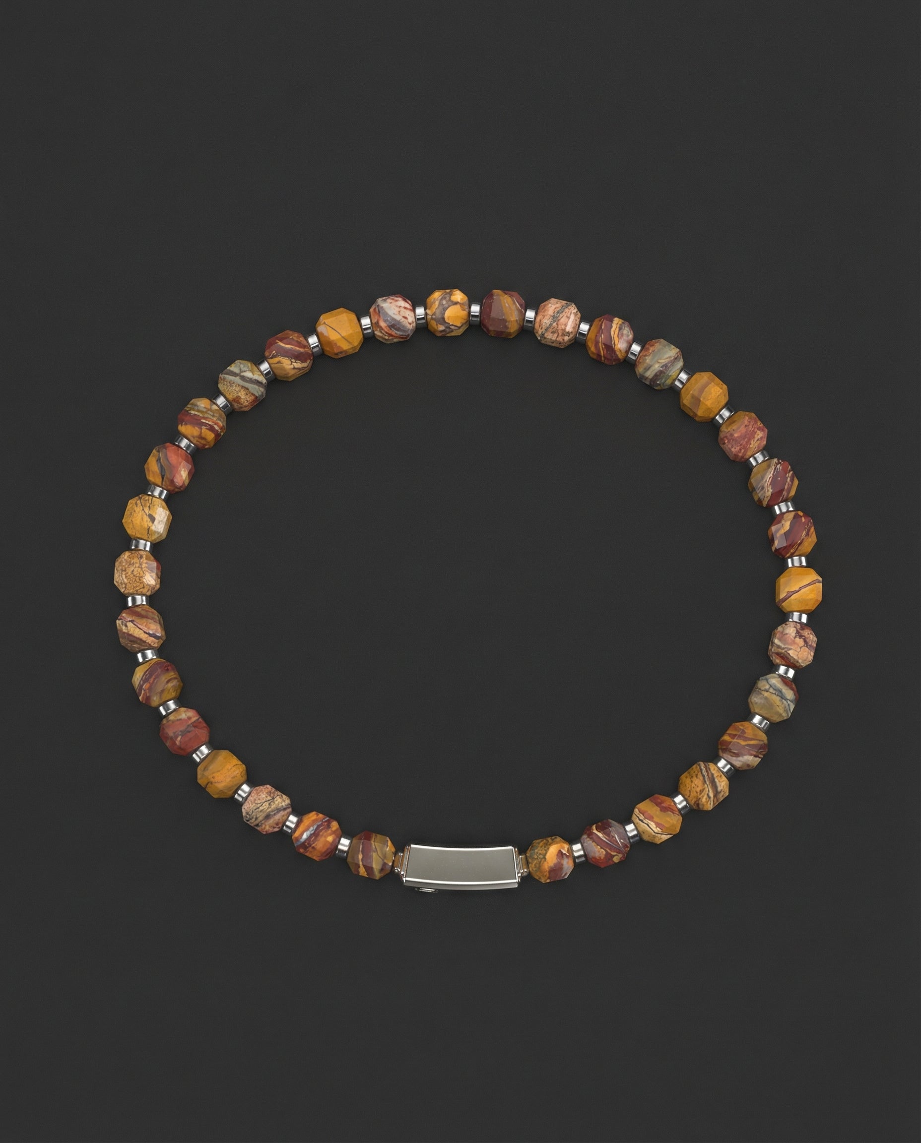 Red Picasso Bracelet 5mm | Kubic