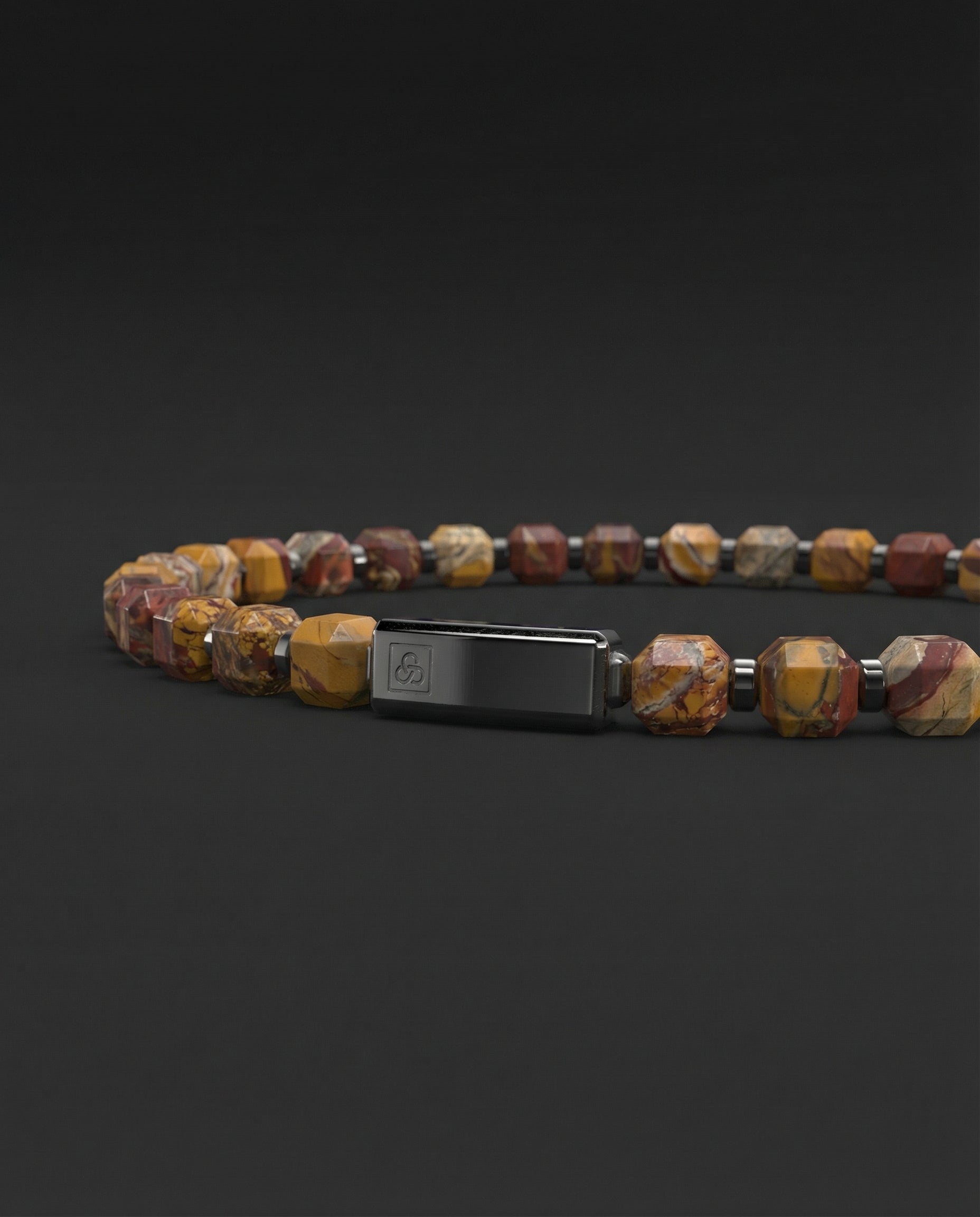 Red Picasso Bracelet 5mm | Kubic