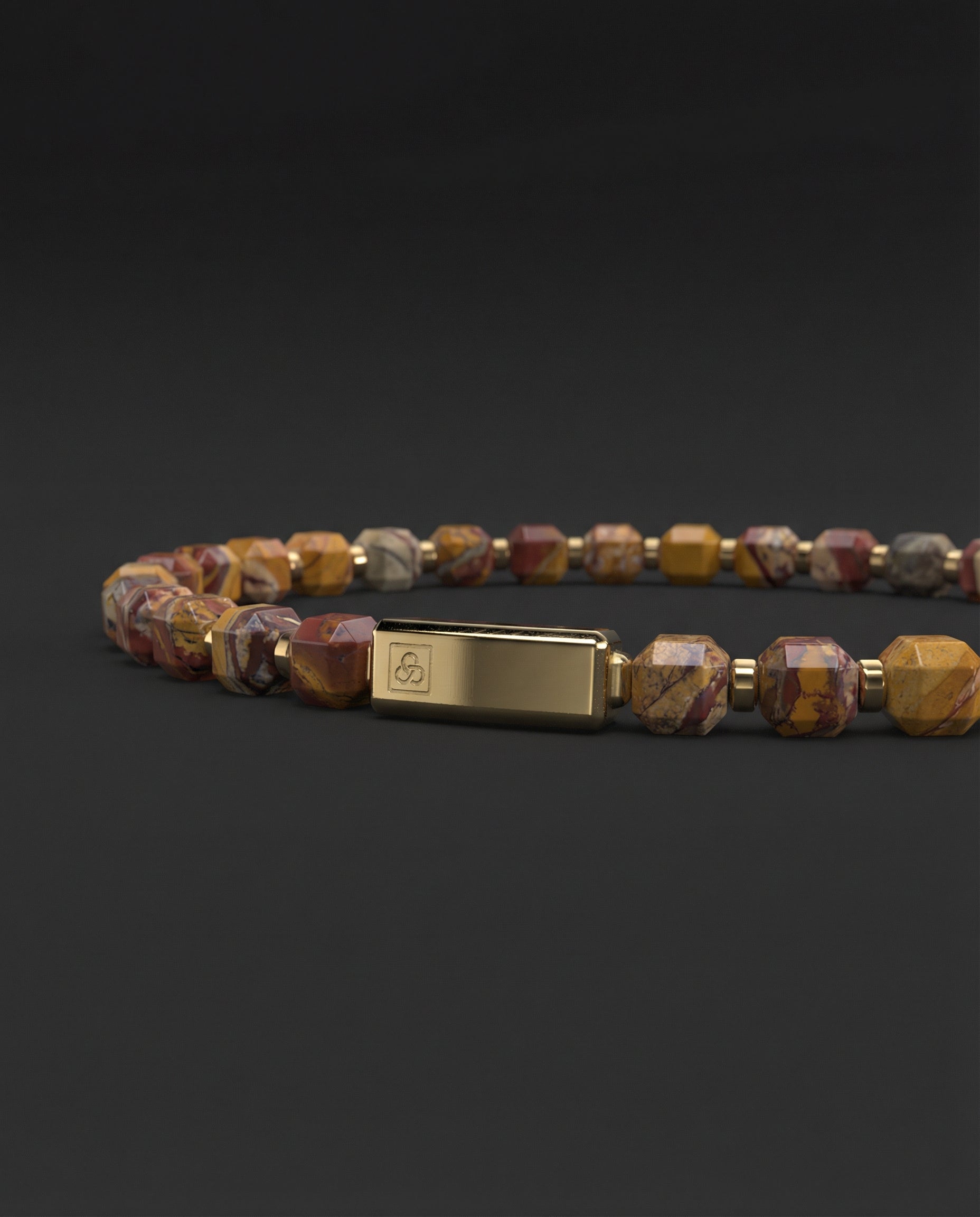 Red Picasso Bracelet 5mm | Kubic