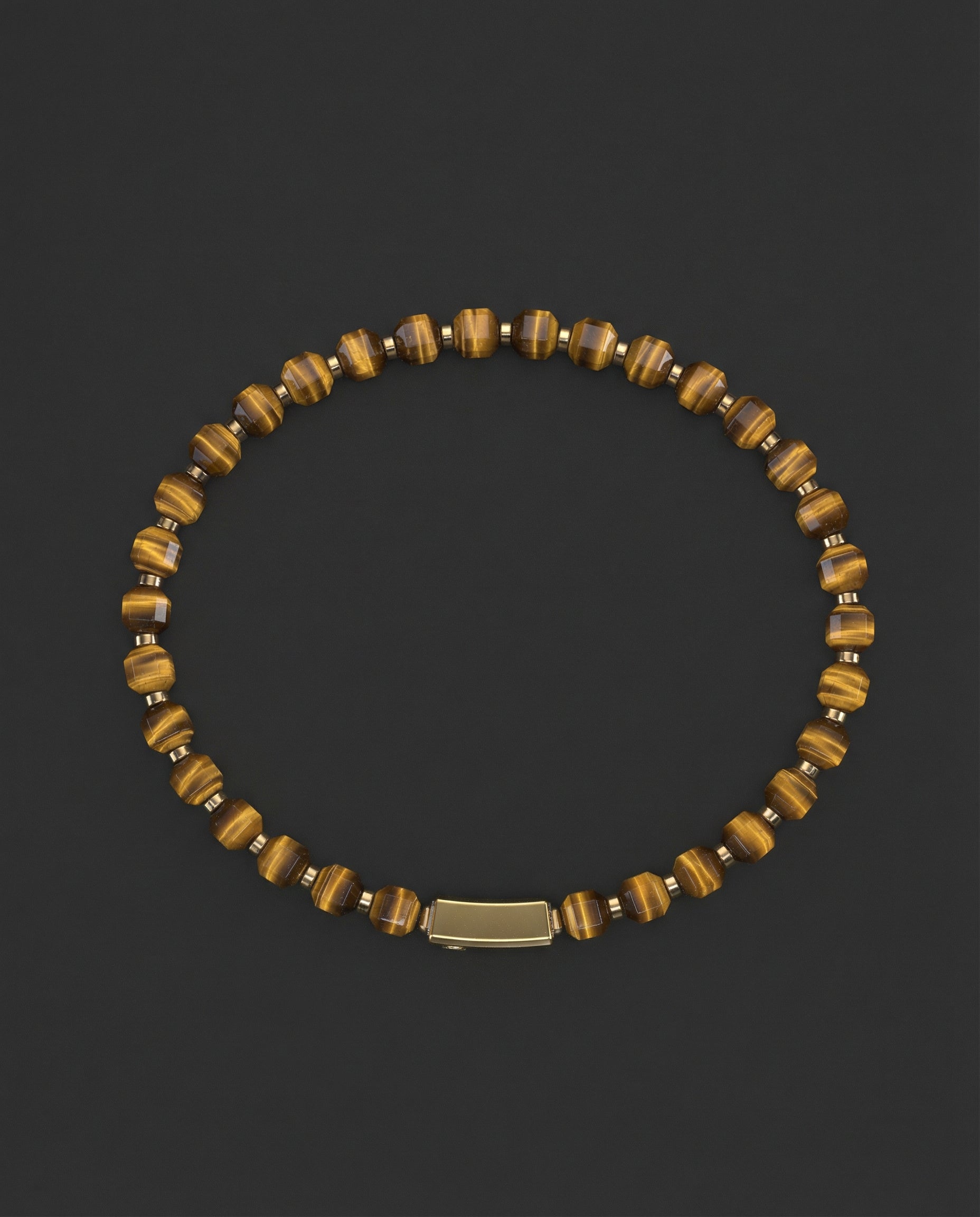Tiger Eye Bracelet 5mm | Kubic