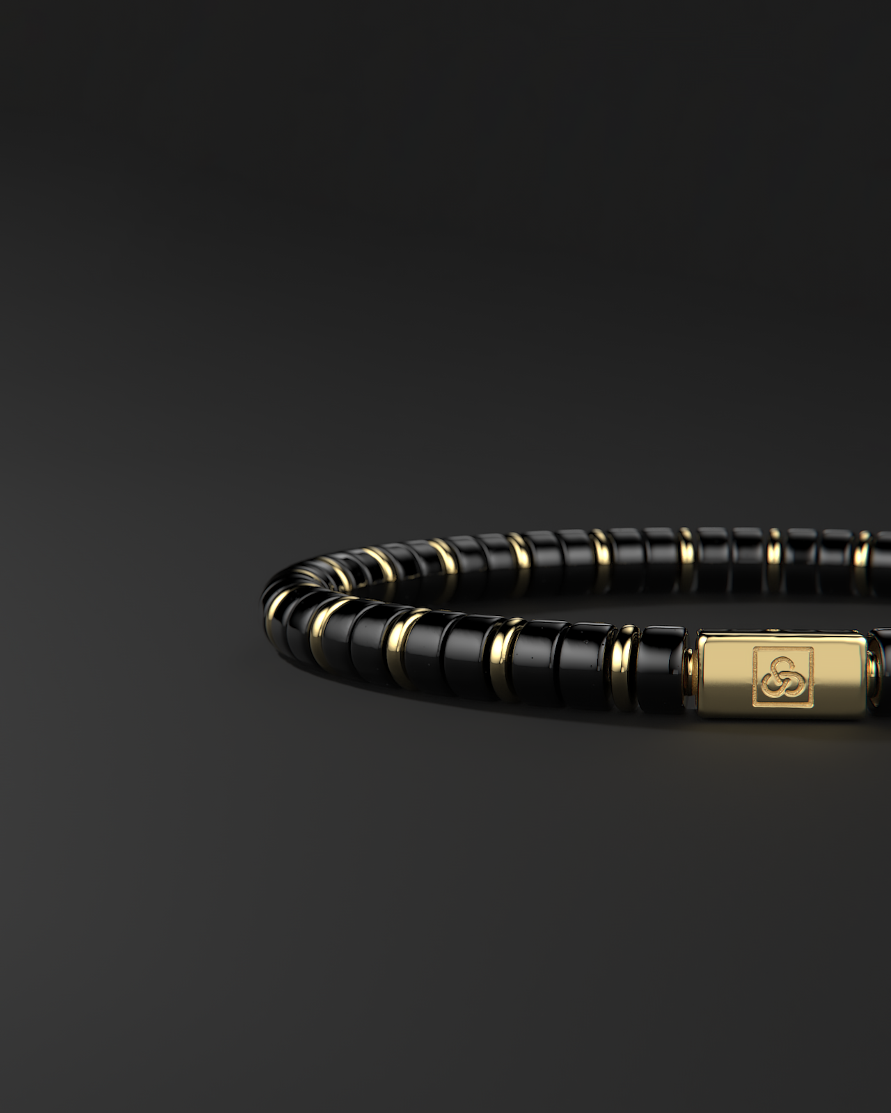Pulsera de ónix de 6 mm | Espaciador #2
