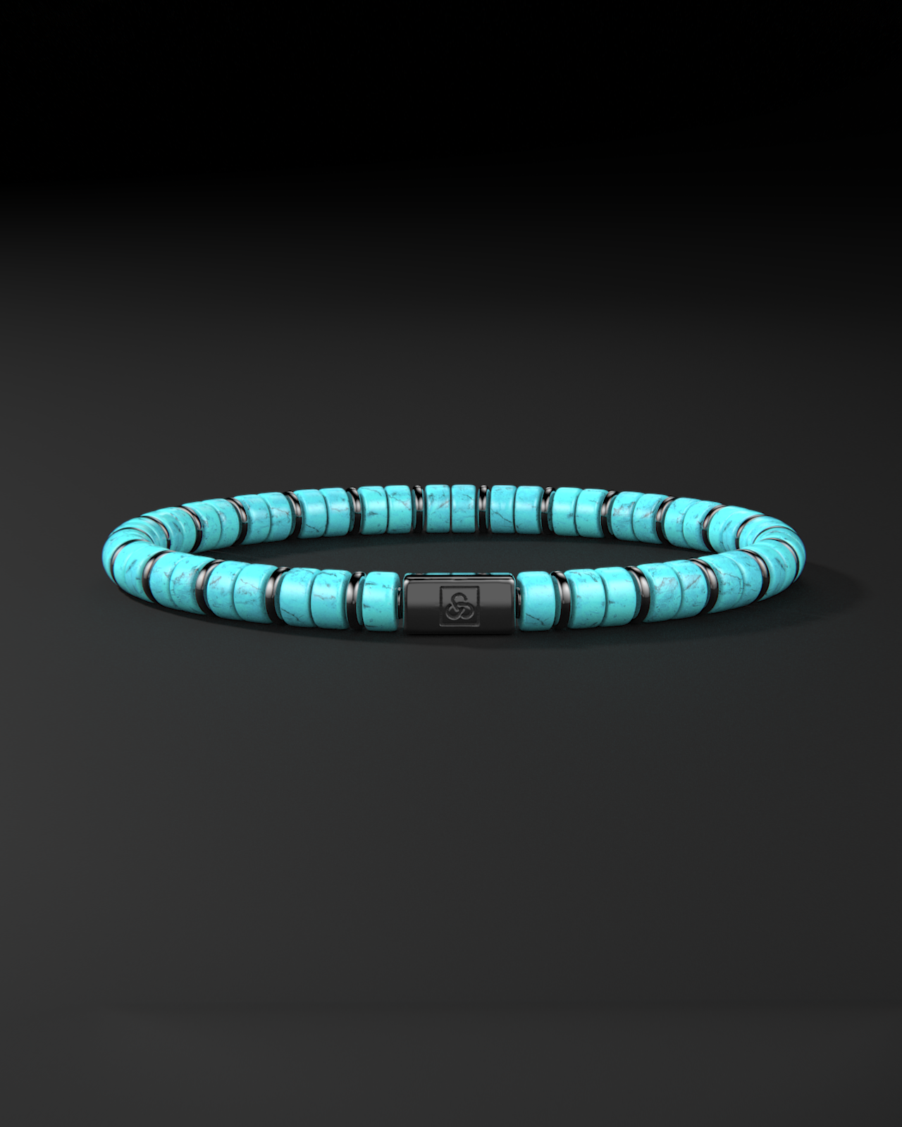 Turquoise Bracelet 6mm | Spacer #2