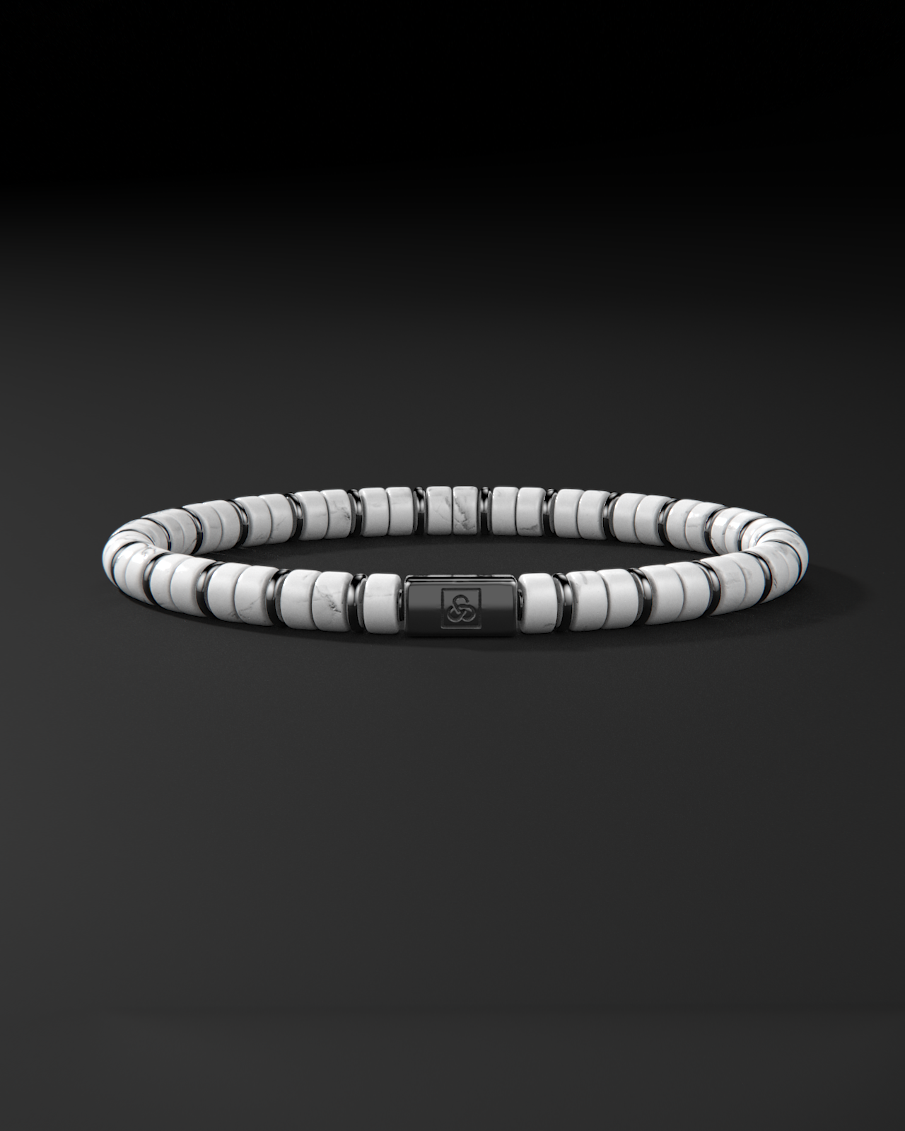 Pulsera de Howlite 6mm | Espaciador #2