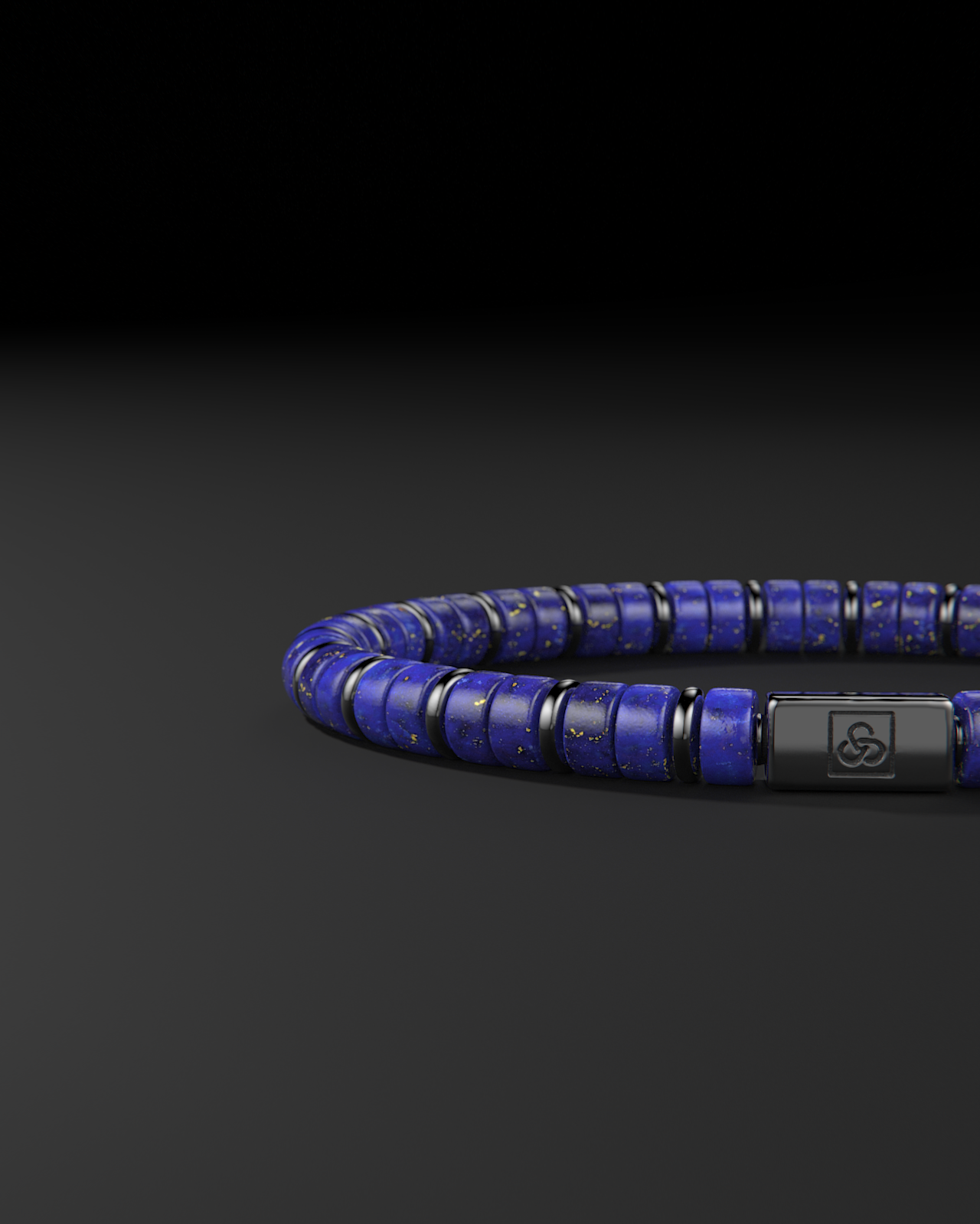 Pulsera de Lápiz Lázuli 6mm | Espaciador #2