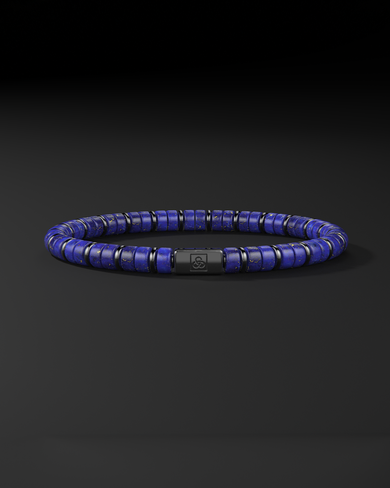 Pulsera de Lápiz Lázuli 6mm | Espaciador #2