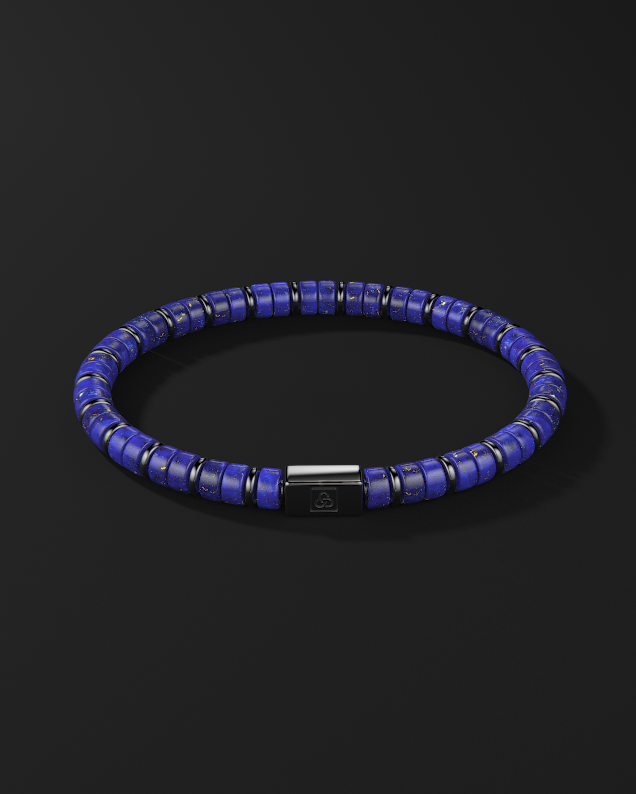 Pulsera de Lápiz Lázuli 6mm | Espaciador #2