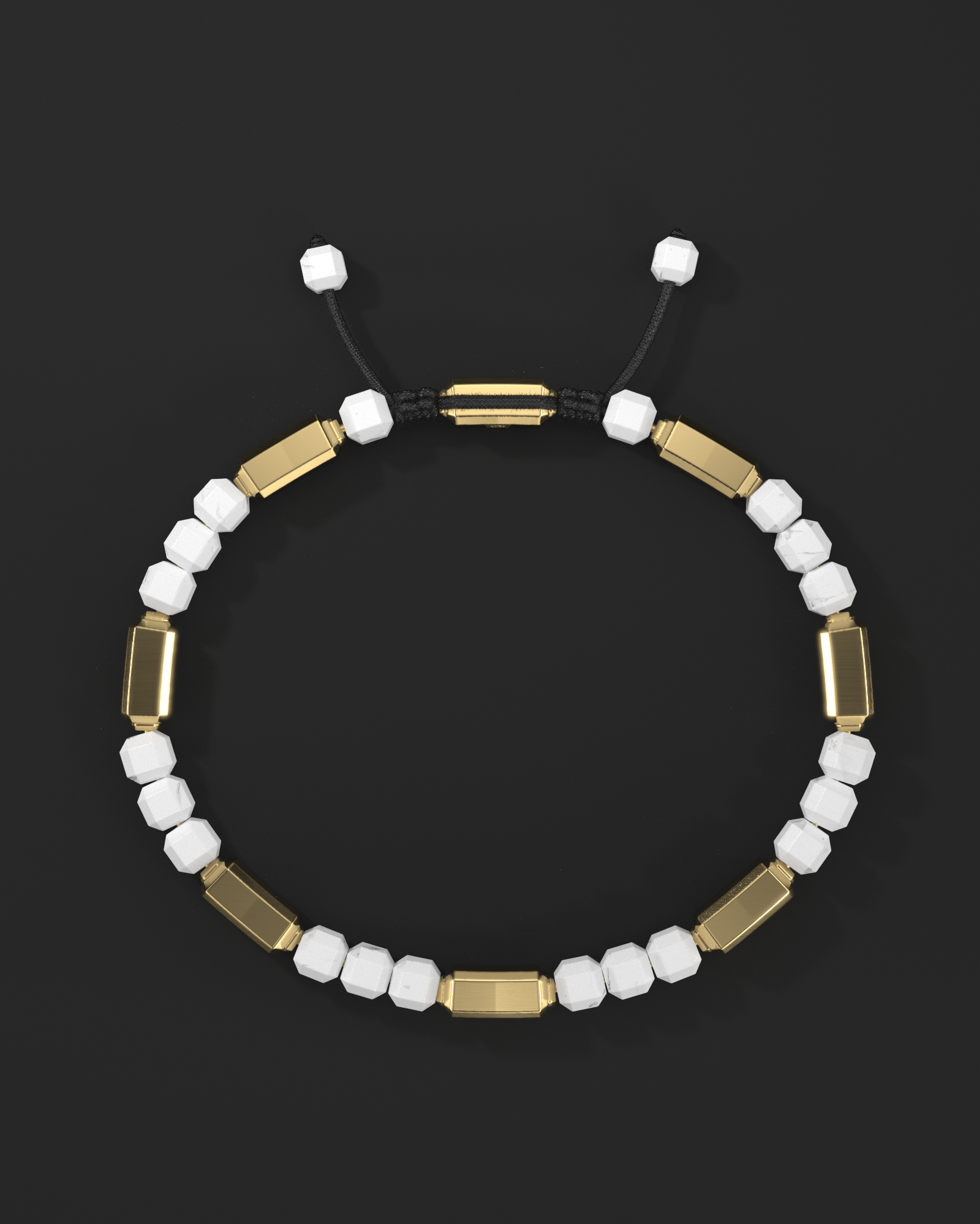 Howlite Bracelet #2 5mm | Kubic