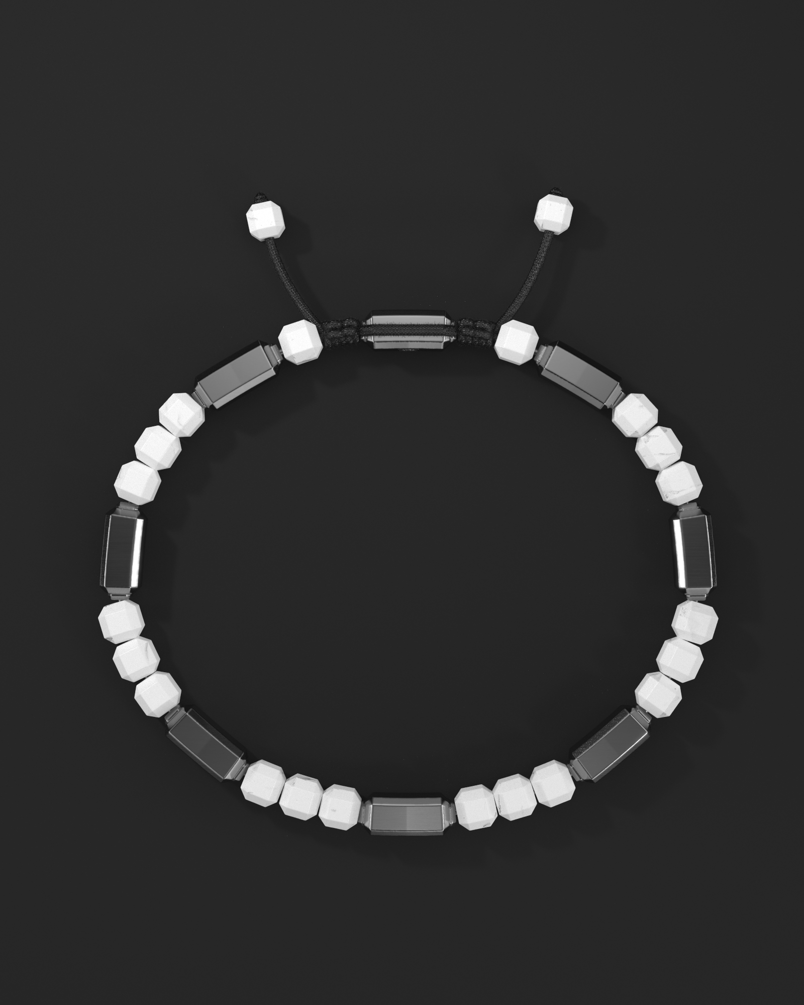 Howlite Bracelet #2 5mm | Kubic