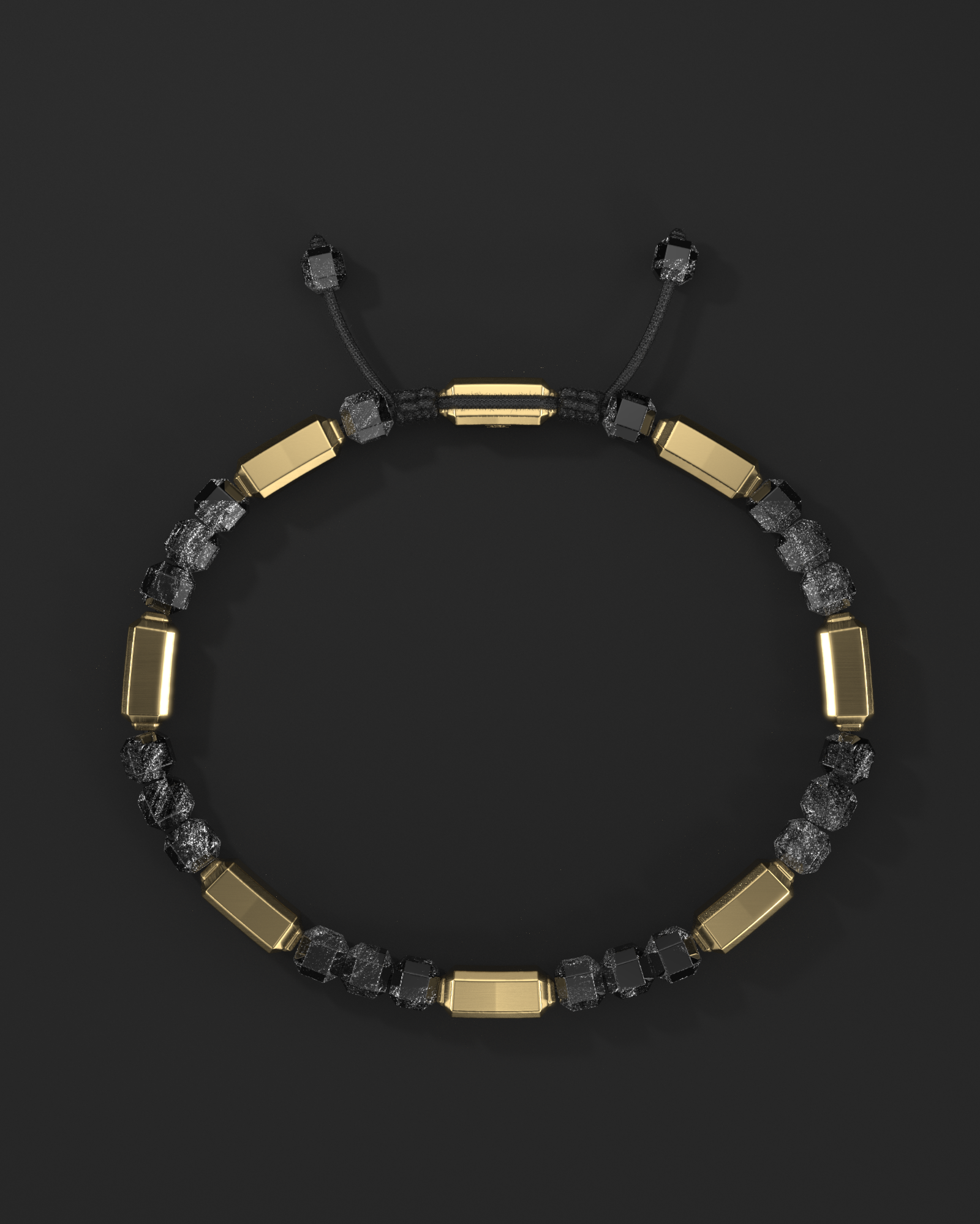Silver Obsidian Bracelet #2 5mm | Kubic