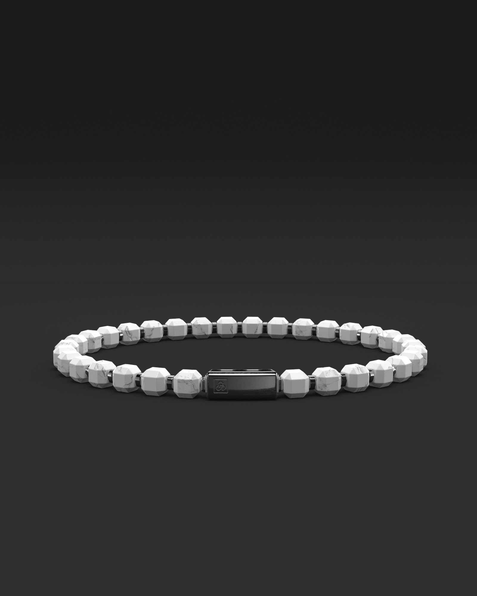 Howlite Bracelet 5mm | Kubic