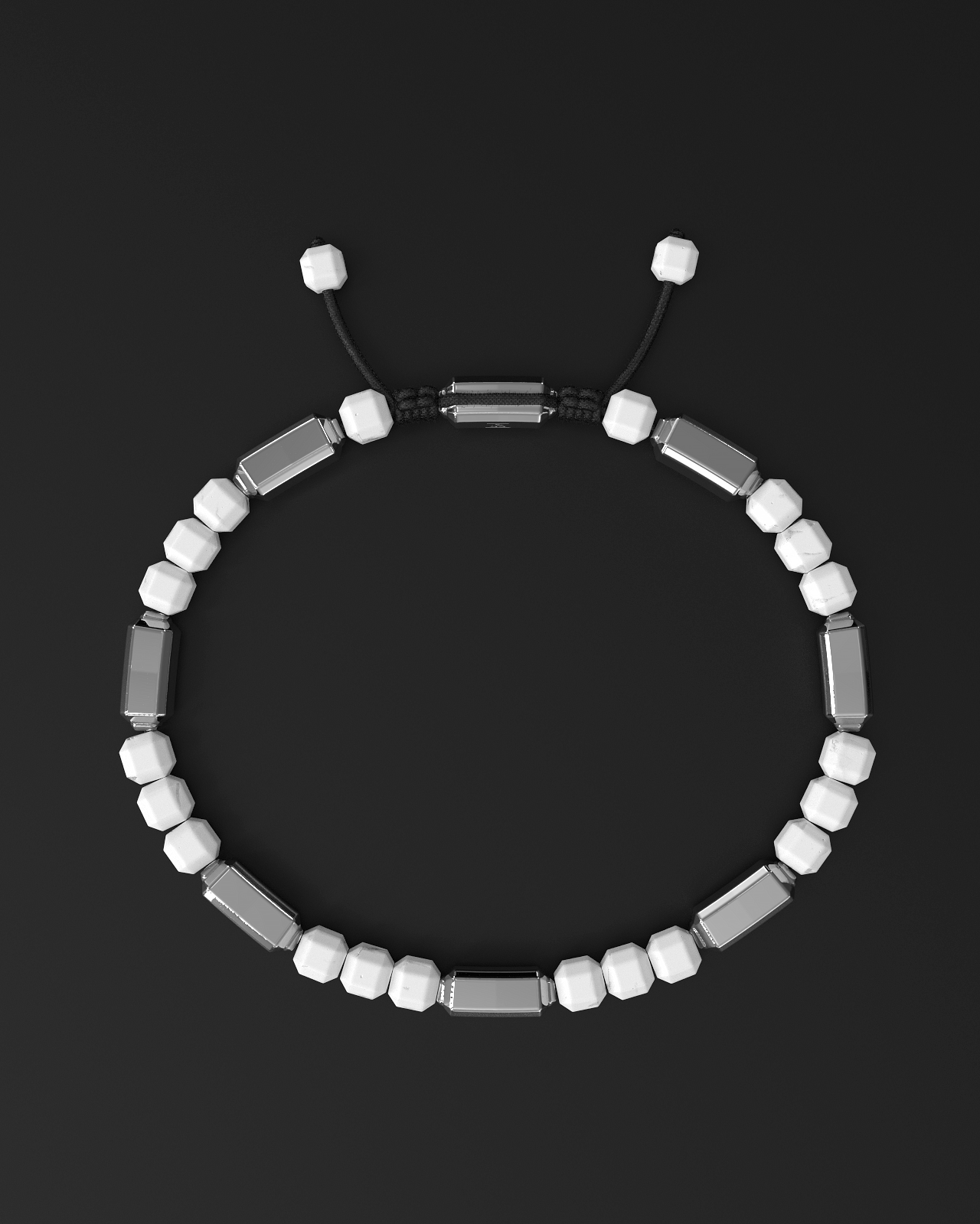 Howlite Bracelet #2 5mm | Kubic