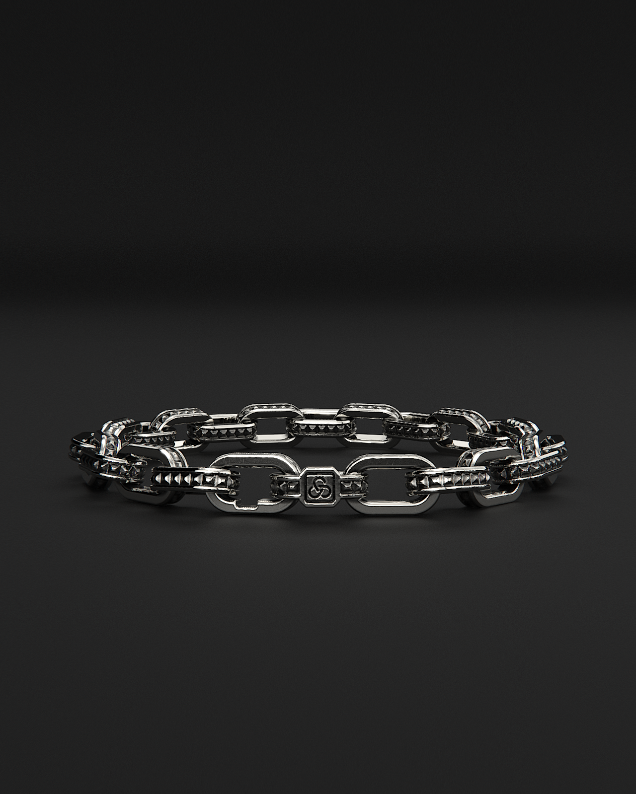 Pulsera de cadena cruda #3