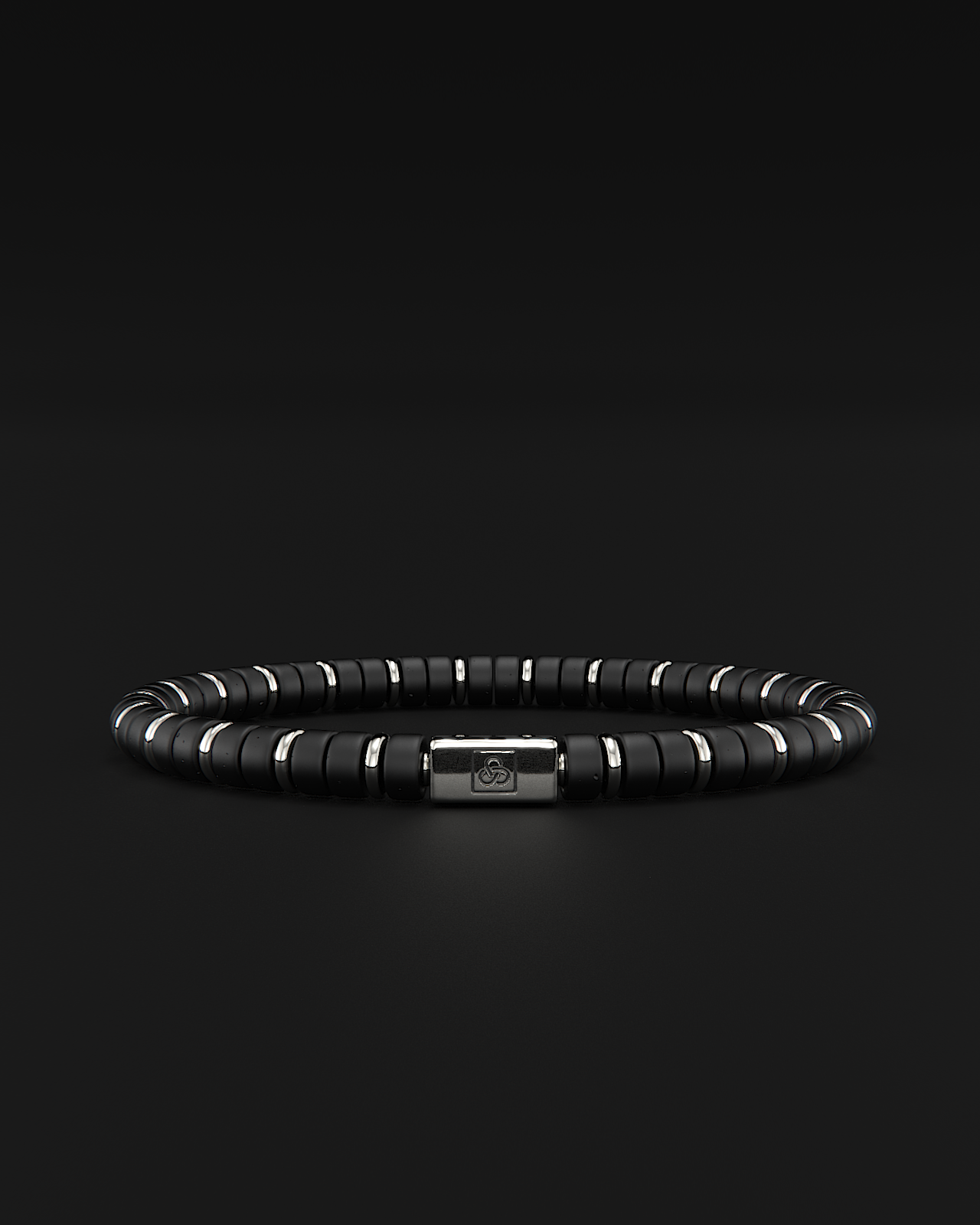 Onyx Matte Bracelet 6mm | Spacer #2