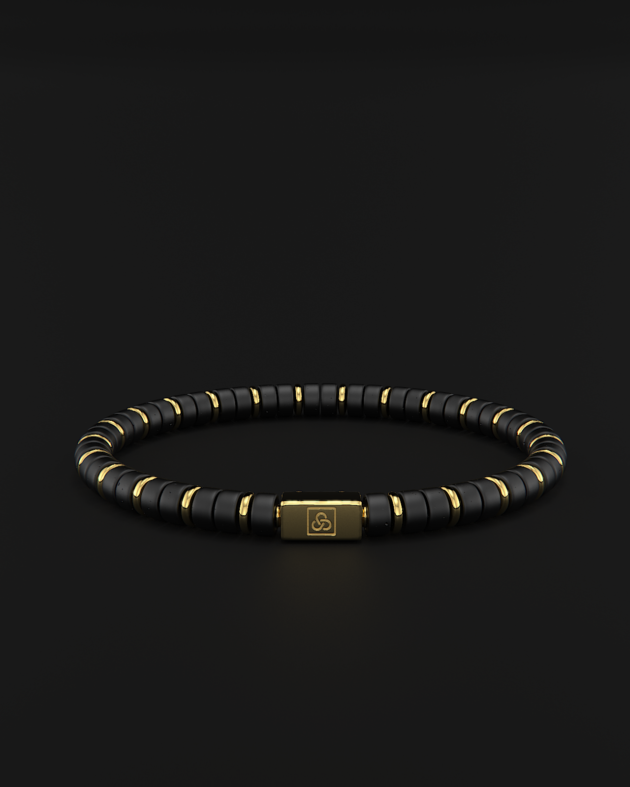 Onyx Matte Bracelet 6mm | Spacer #2