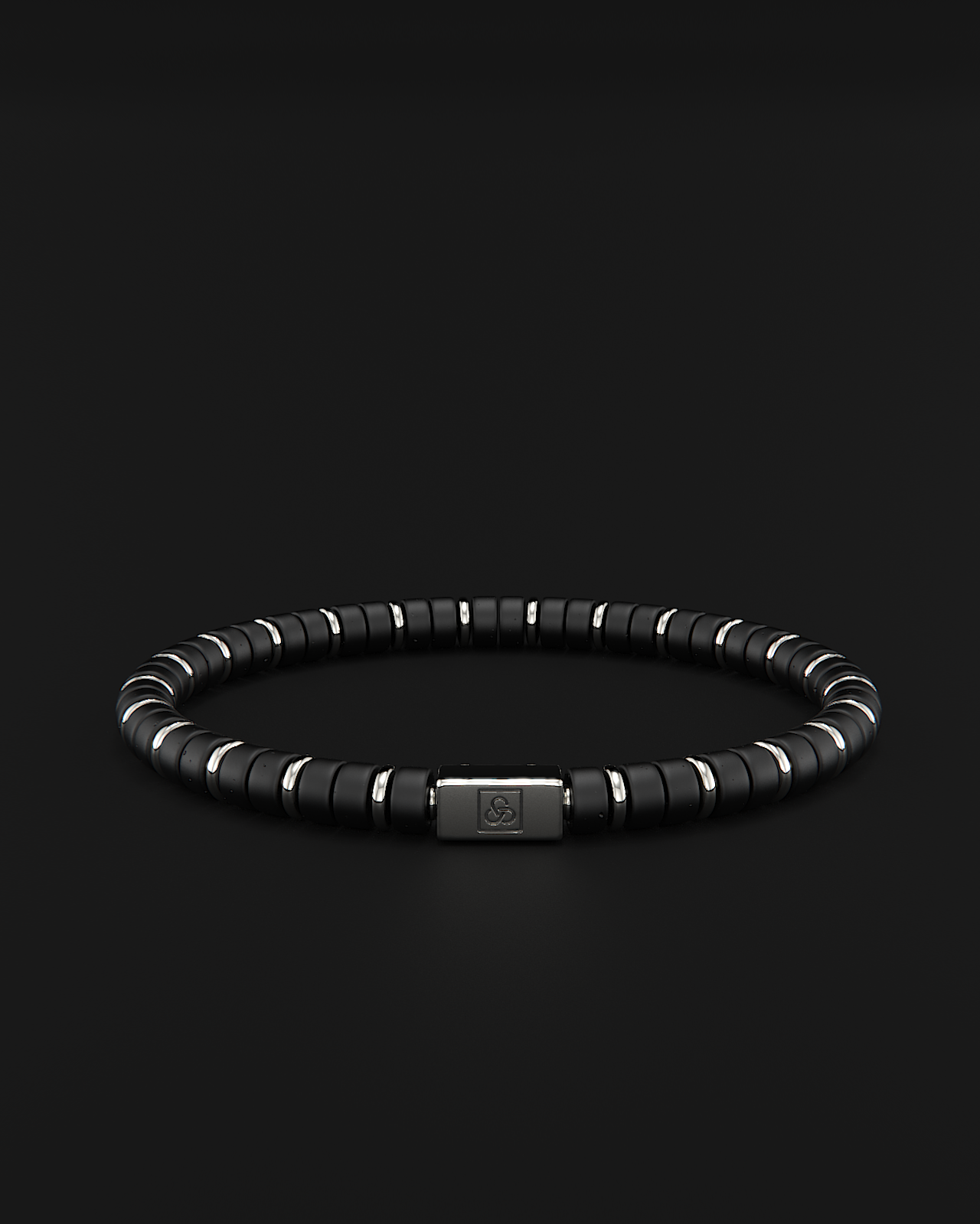 Onyx Matte Bracelet 6mm | Spacer #2