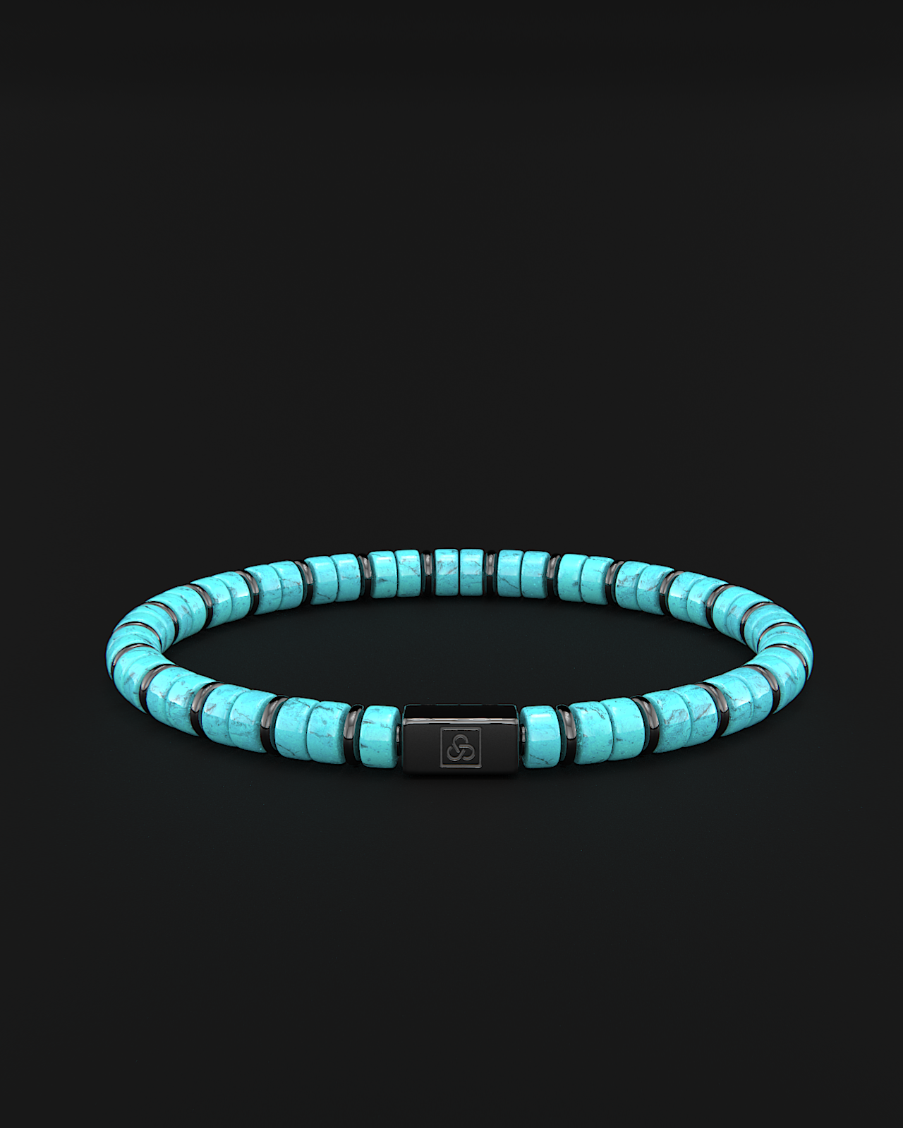 Bracciale Turchese 6mm | Distanziatore n. 2