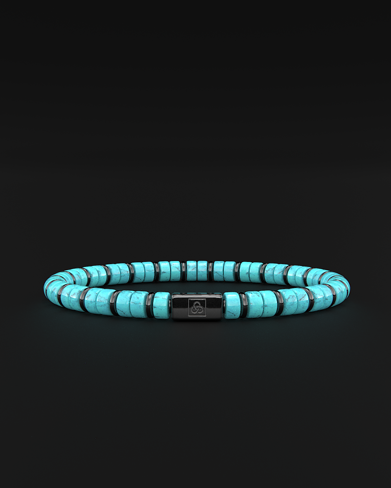 Bracciale Turchese 6mm | Distanziatore n. 2